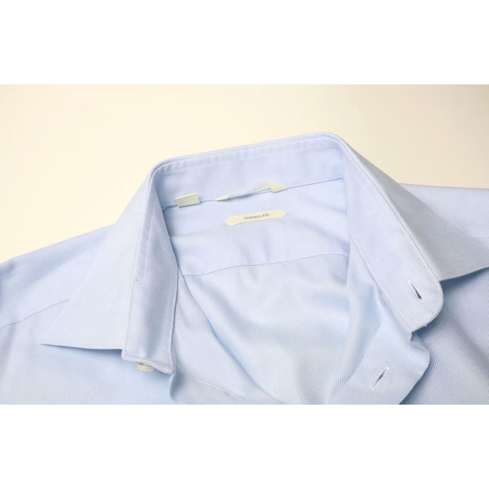 Suitsupply Suitsupply Traveller Slim Fit Formal Shirt Blue Spread Button Up 43L/17L Men’s Dress Shirt Slim 100% Cotton Long Sleeve Shirt Mens Size 46R - 4 Thumbnail