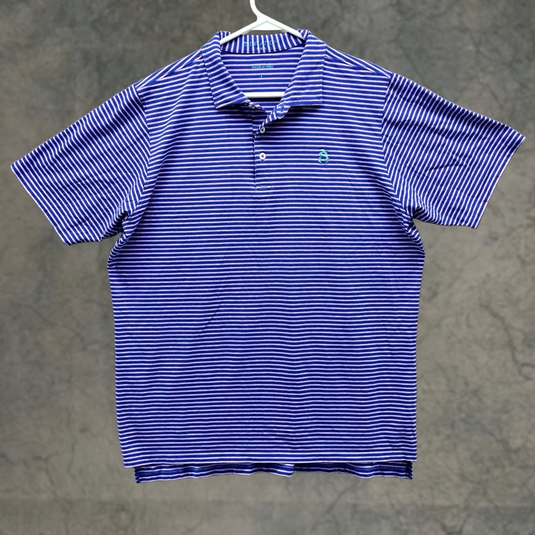 Vintage B. Draddy Polo Shirt Mens Large Purple White Striped Sportwear USA Golf Preppy Shirt Polo Men Large Purple White Striped USA Golf Preppy Size US L / EU 52-54 / 3 - 1 Thumbnail