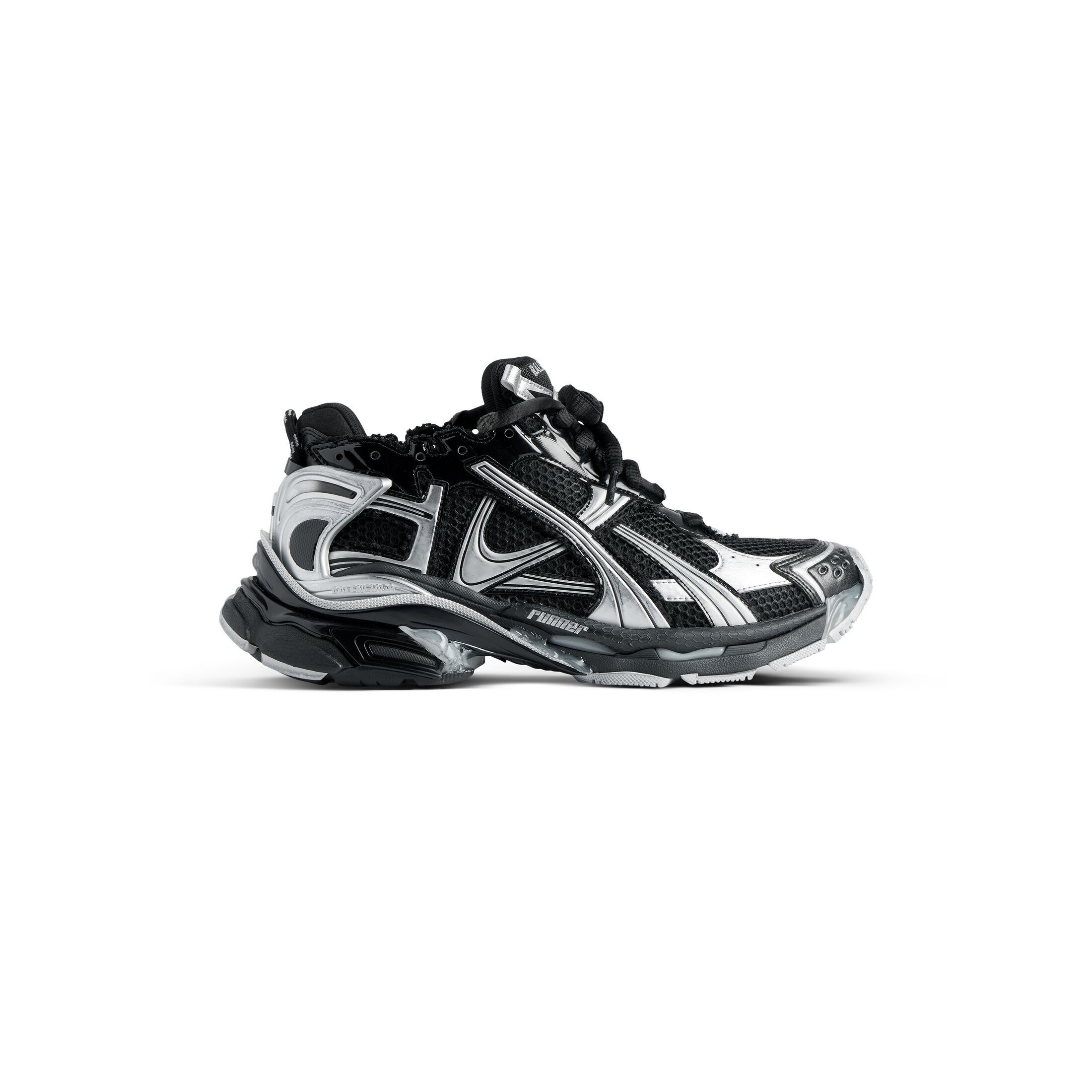 Balenciaga Balenciaga Runner Sneaker – Black / Silver (Size 43) Size US 10 / EU 43 - 1 Thumbnail