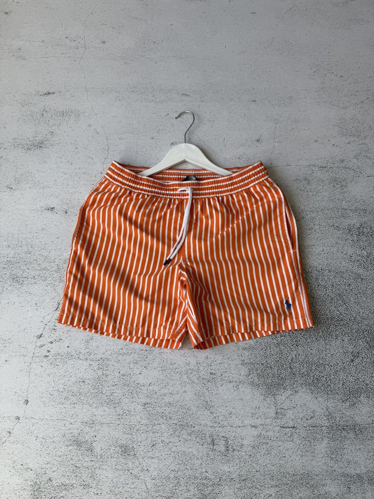 Polo Ralph Lauren Vintage Polo Ralph Lauren Swim Shorts Orange Striped Swim Size US 30 / EU 46 - 4 Thumbnail