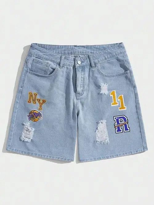 Other Misuzu x moto Ripped Y2k Shorts Jorts Distressed Denim Size US 32 / EU 48 - 7 Thumbnail