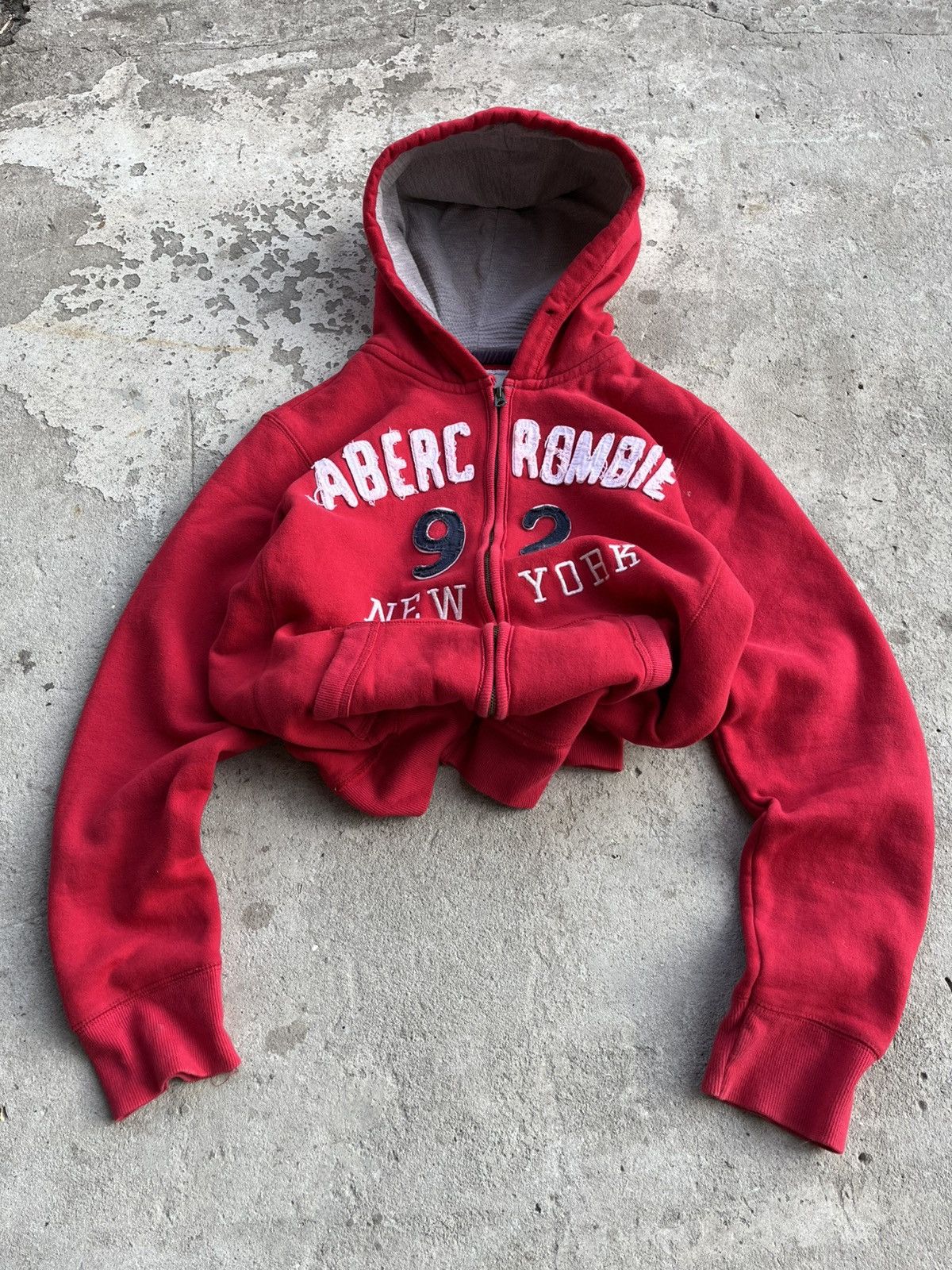 Abercrombie & Fitch × Hysteric Glamour × If Six Was Nine Vintage Abercrombie Big Logo Zip Hoodie like LGB Diesel Y2K Size US M / EU 48-50 / 2 - 1 Thumbnail