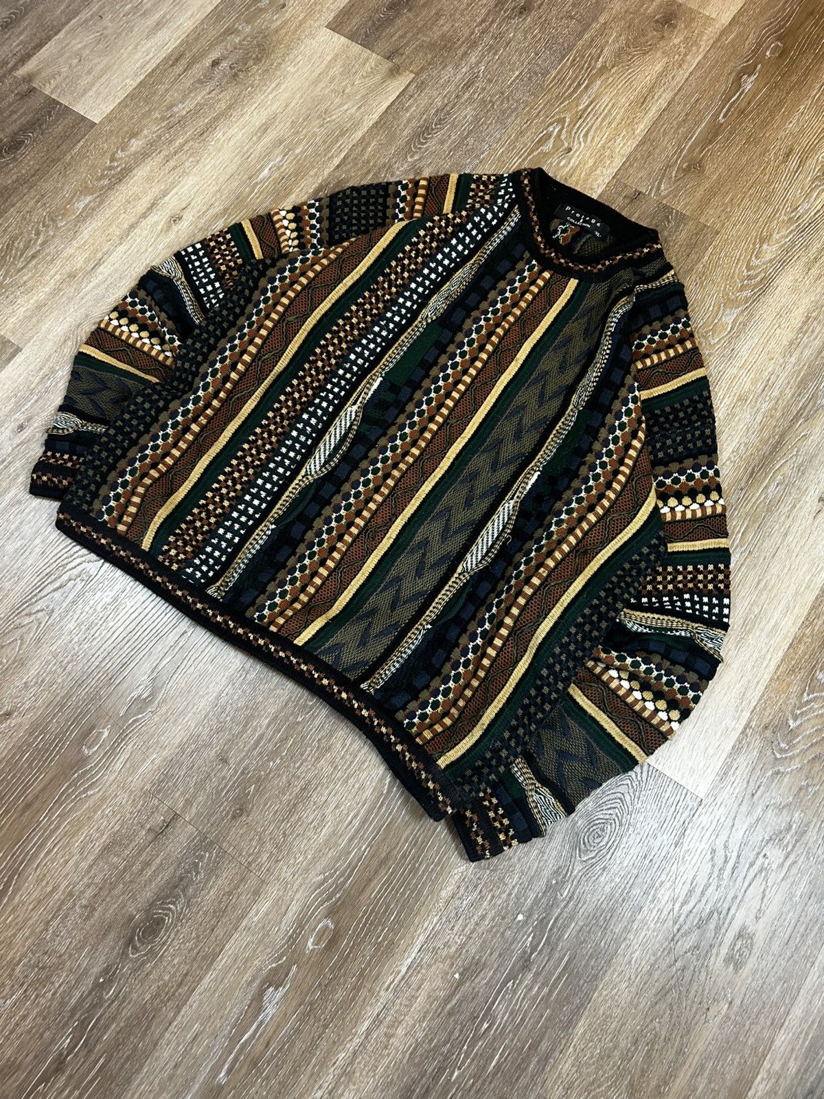 Vintage Super sick vintage 3D knit sweater Size US XL / EU 56 / 4 - 1 Thumbnail