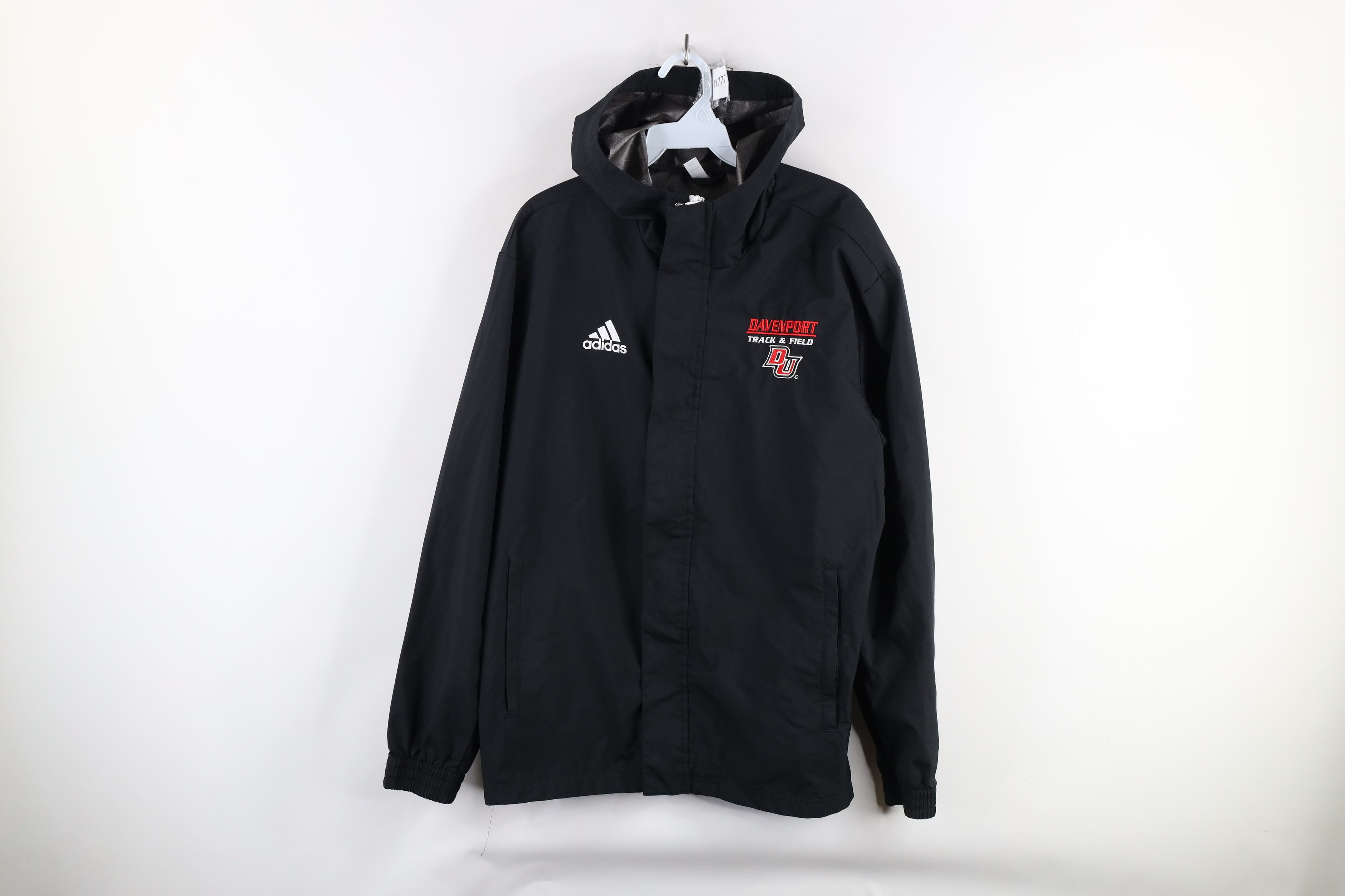 Adidas × Vintage Adidas Davenport University Track and Field Hooded Jacket Size US M / EU 48-50 / 2 - 1 Thumbnail