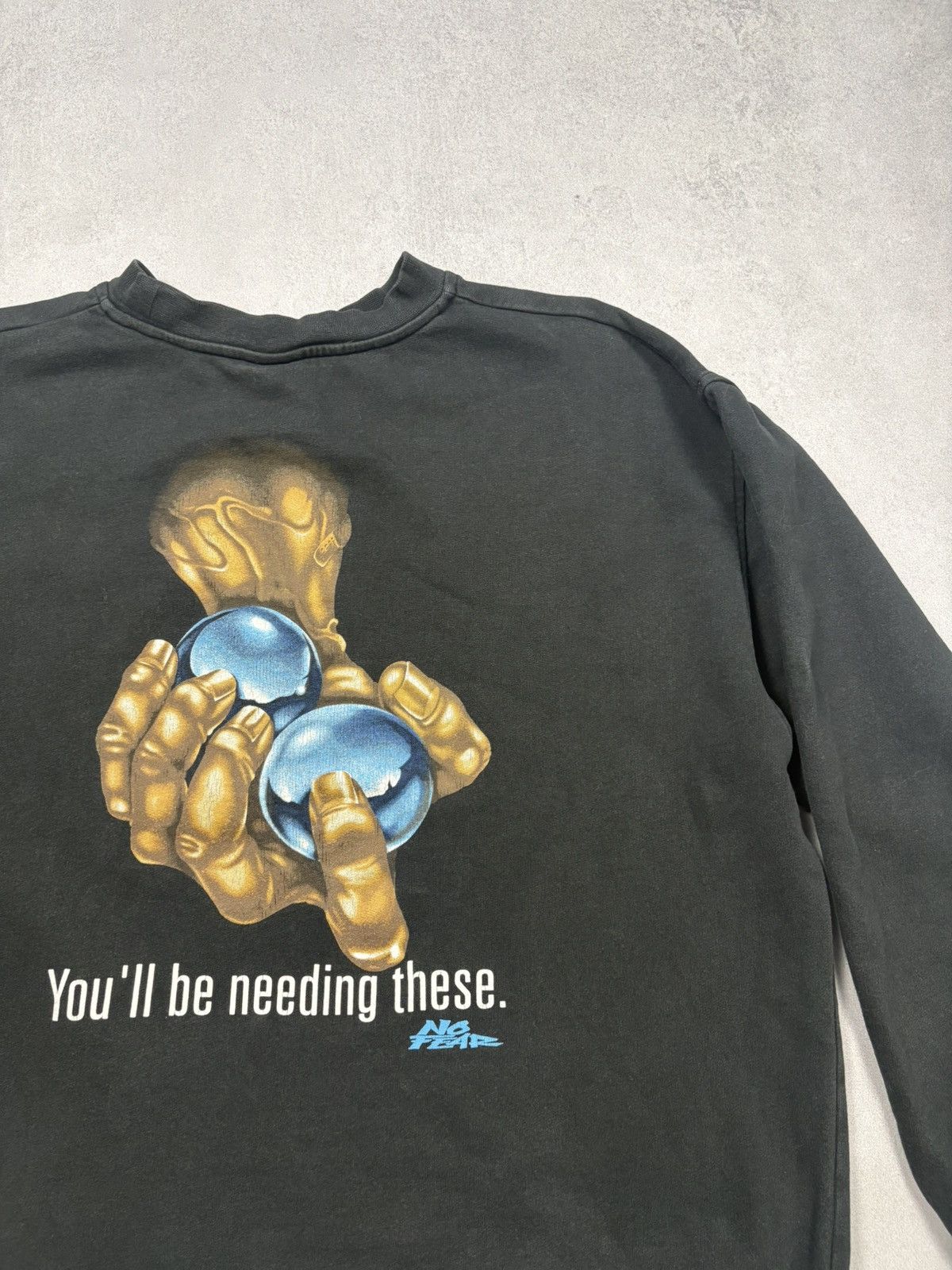 No Fear Vintage No Fear 90s “You'll be needing these” Sweatshirt Y2K Size US XL / EU 56 / 4 - 3 Thumbnail