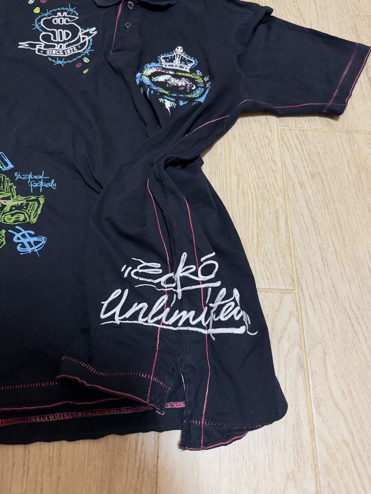 Ecko Unltd. × Polo Ralph Lauren Vintage Ecko Unltd. Polo Ralph Lauren style distressed polo Size US M / EU 48-50 / 2 - 6 Thumbnail