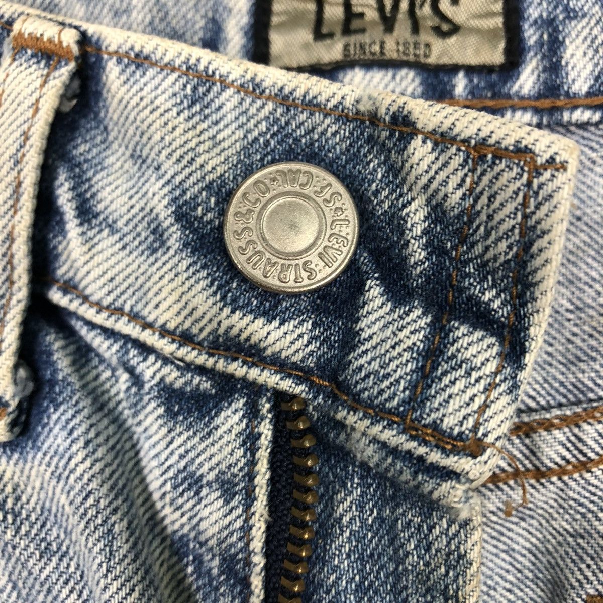 Levi's 🔥VINTAGE ACID WASH DESIGN LEVIS DENIM STRAIGHT CUT Size 28" / US 6 / IT 42 - 21 Thumbnail