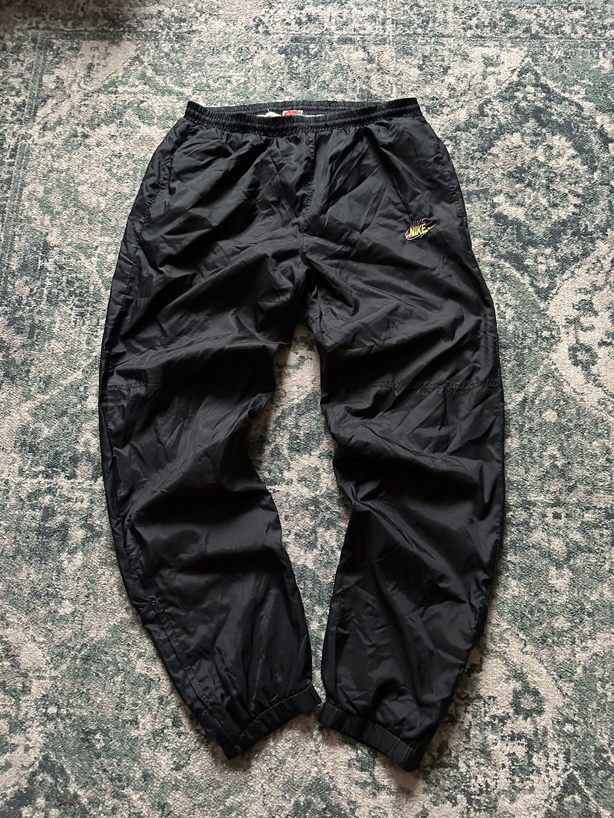 Nike × Skepta VINTAGE NIKE SWOOSH TN SKEPTA STYLE NYLON TRACK PANTS M Size US 32 / EU 48 - 1 Thumbnail