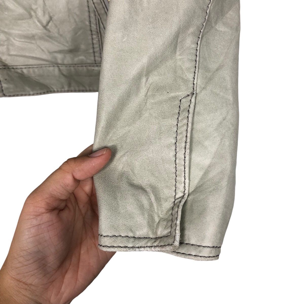 Japanese Brand 📌Vintage Cropped Leather Biker Jacket Ballsey Size US M / EU 48-50 / 2 - 16 Thumbnail