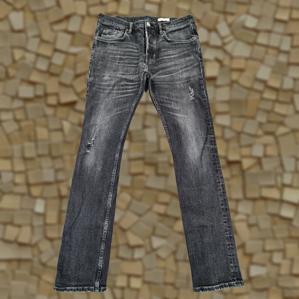 Allsaints All Saints Scuba Cigarette Gray Skinny Jeans