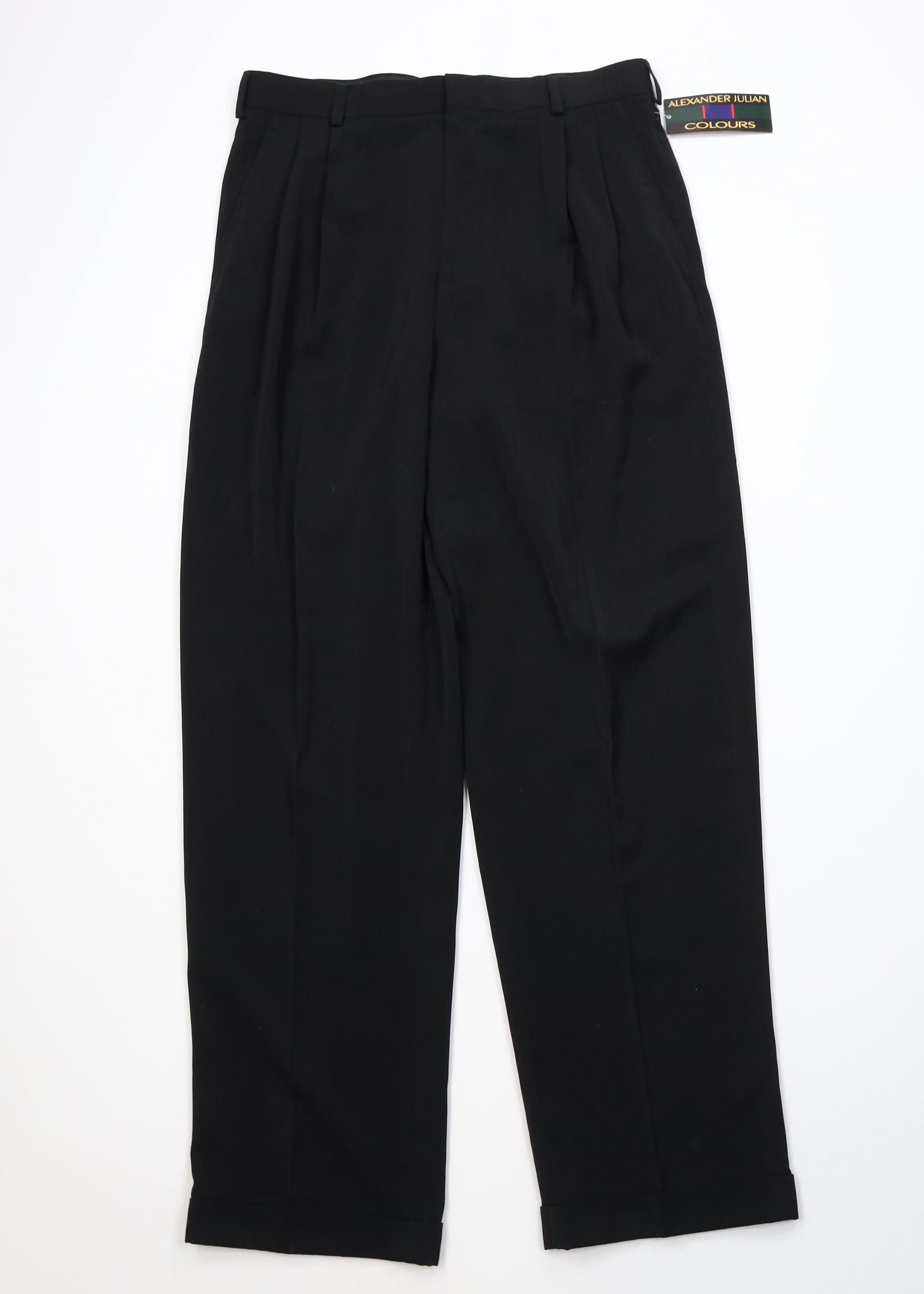 Vintage Deadstock Vintage 90s Streetwear Wide Leg Chino Pants Black Size US 34 / EU 50 - 1 Thumbnail