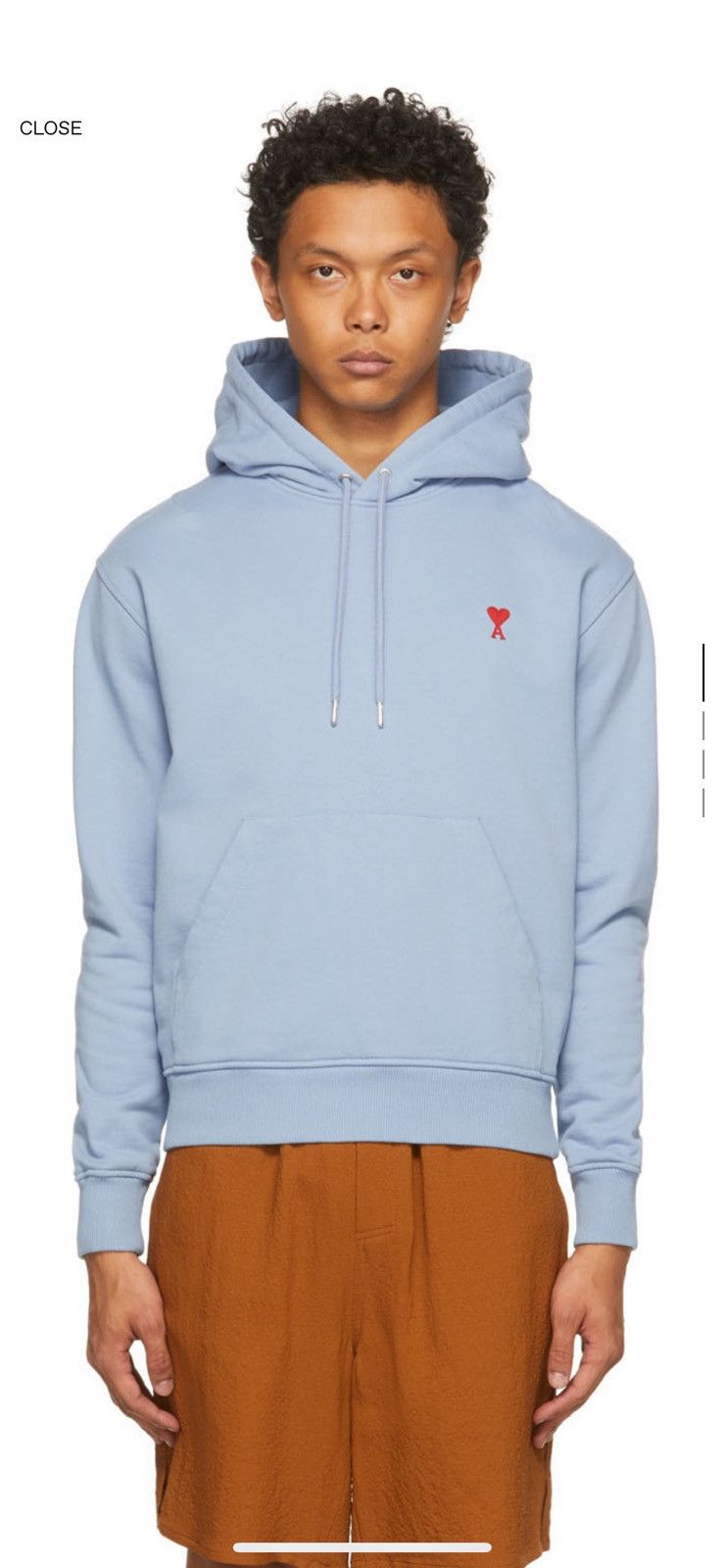 AMI Ami Paris Light Blue Hoodie Size US XL / EU 56 / 4 - 1 Thumbnail