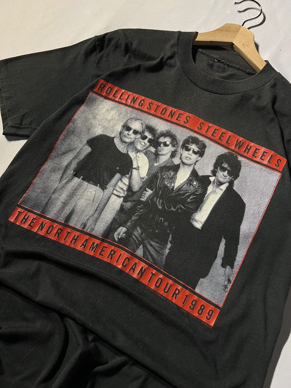 Band Tees × The Rolling Stones × Vintage THE ROLLING STONE VINTAGE, THE NORTH AMERICAN TOUR 89 Size US M / EU 48-50 / 2 - 3 Thumbnail