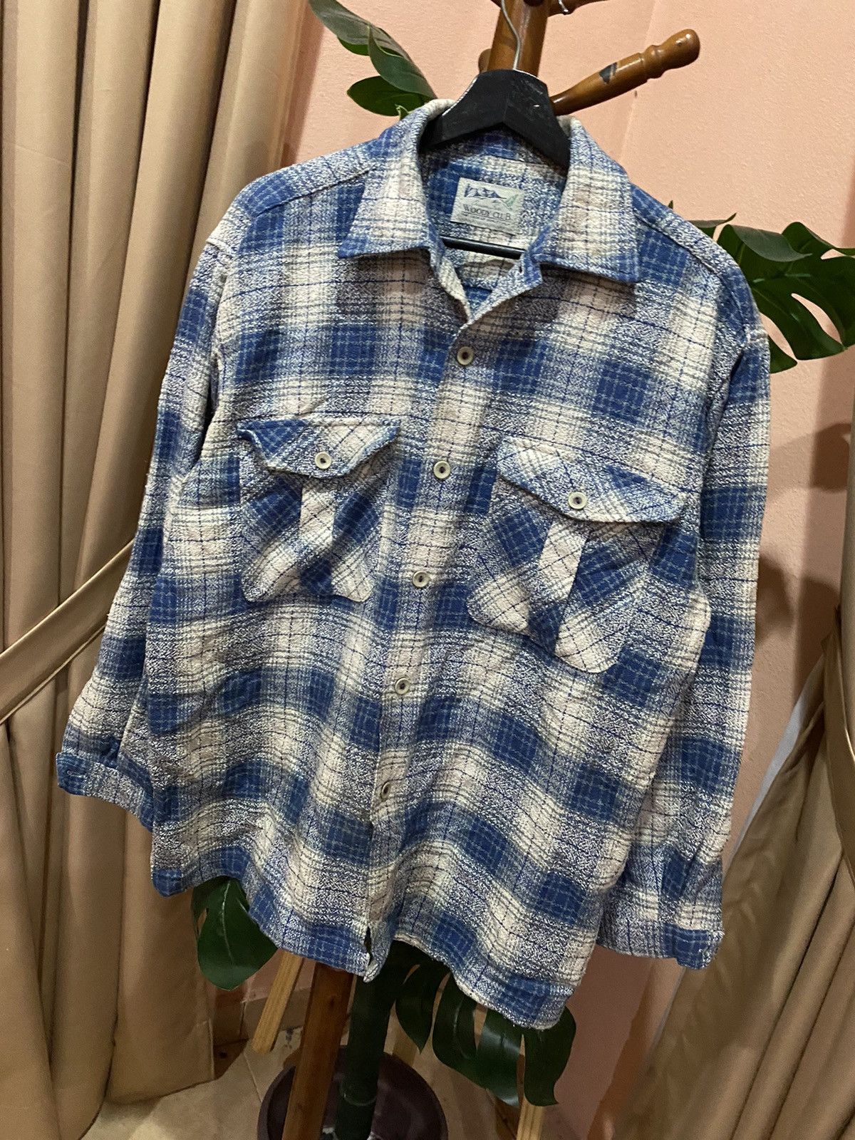 Japanese Brand Vintage Woody Club Outdoor Fields Plaid Shirt Jacket Size US L / EU 52-54 / 3 - 2 Thumbnail