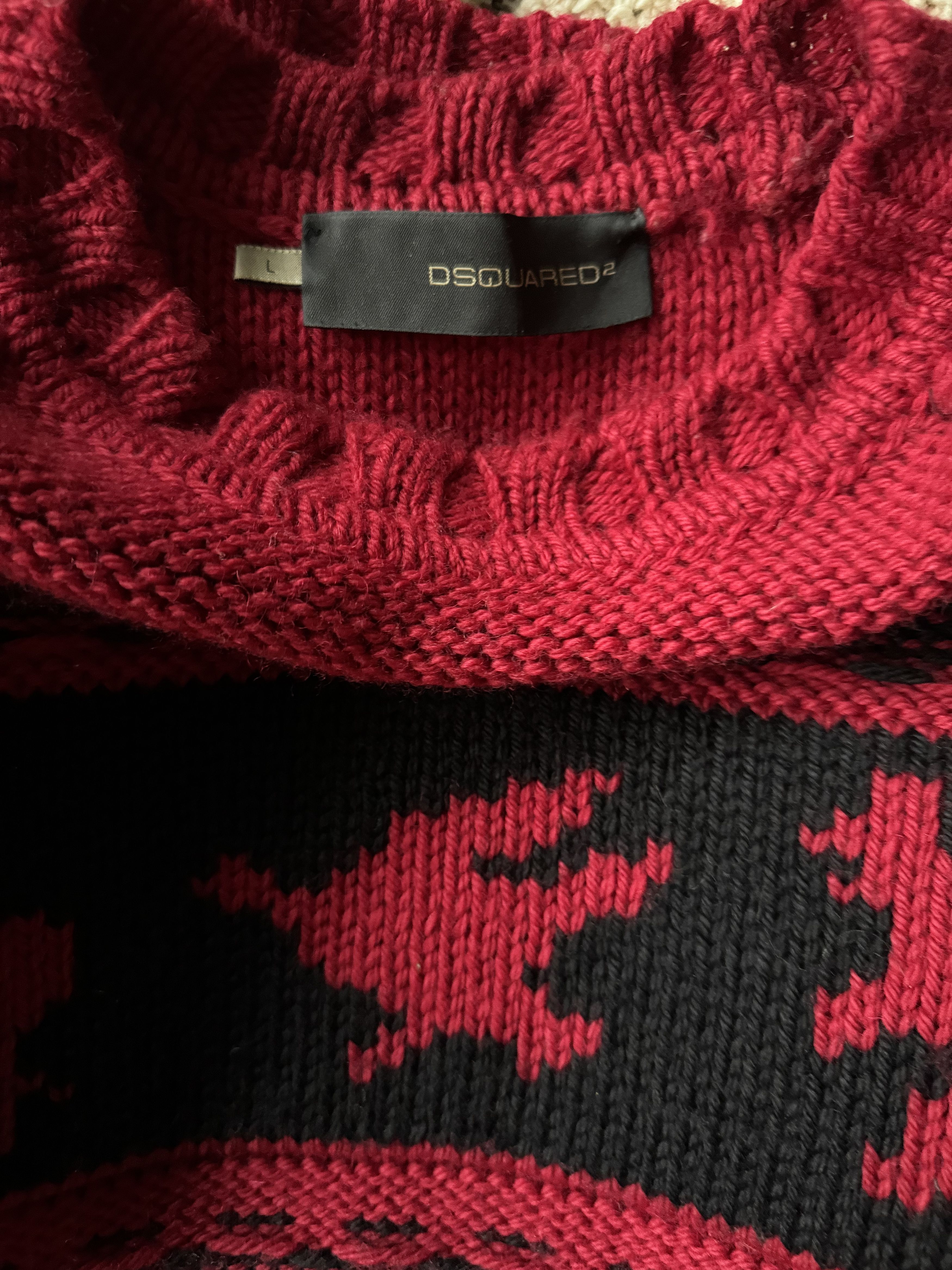 Dsquared2 FW04 Runway Animal Knit Sweater Size US L / EU 52-54 / 3 - 16 Thumbnail