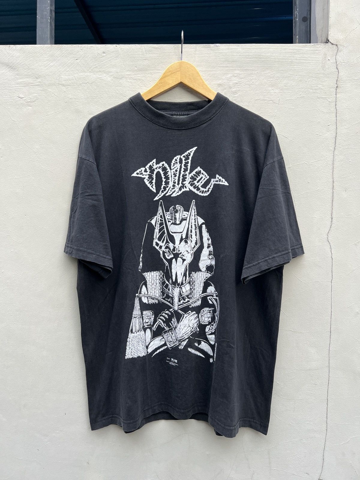 image of Band Tees Vintage Nile Band T-Shirr in Black, Men's (Size Large)