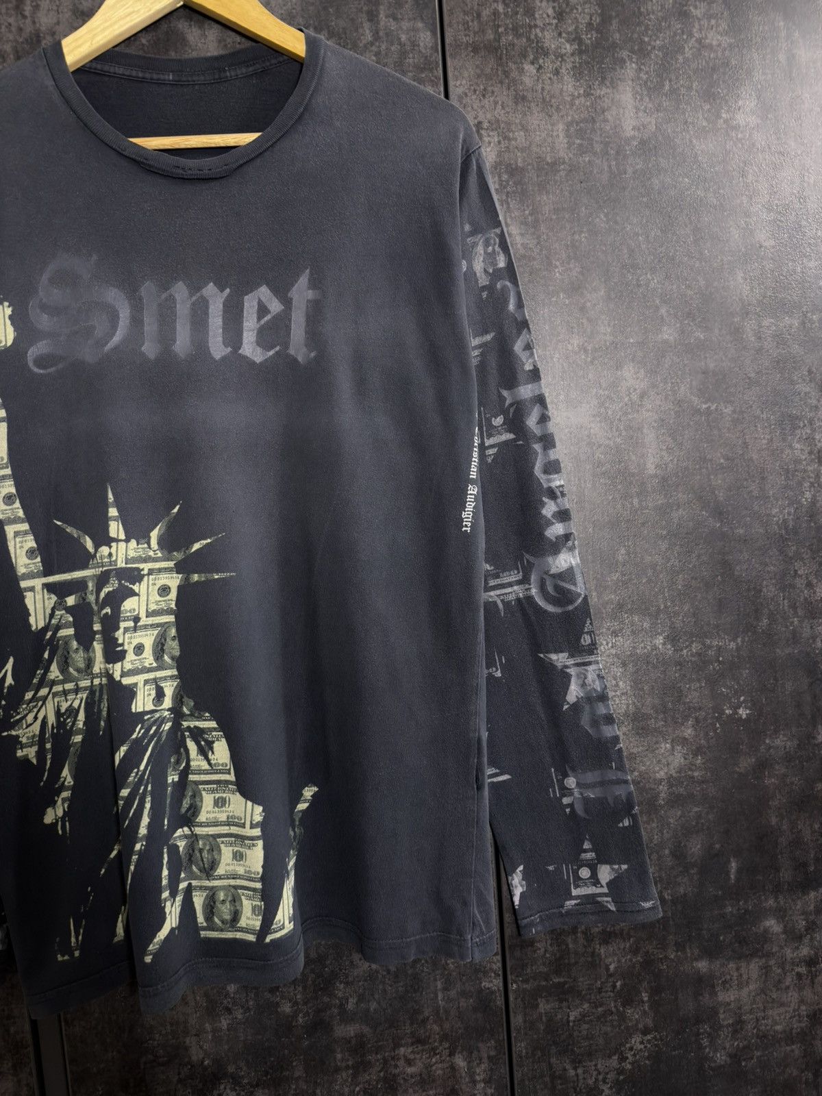Christian Audigier Sick Vintage Smet Christian Audigier Money Skull Longsleeve Size US M / EU 48-50 / 2 - 5 Thumbnail