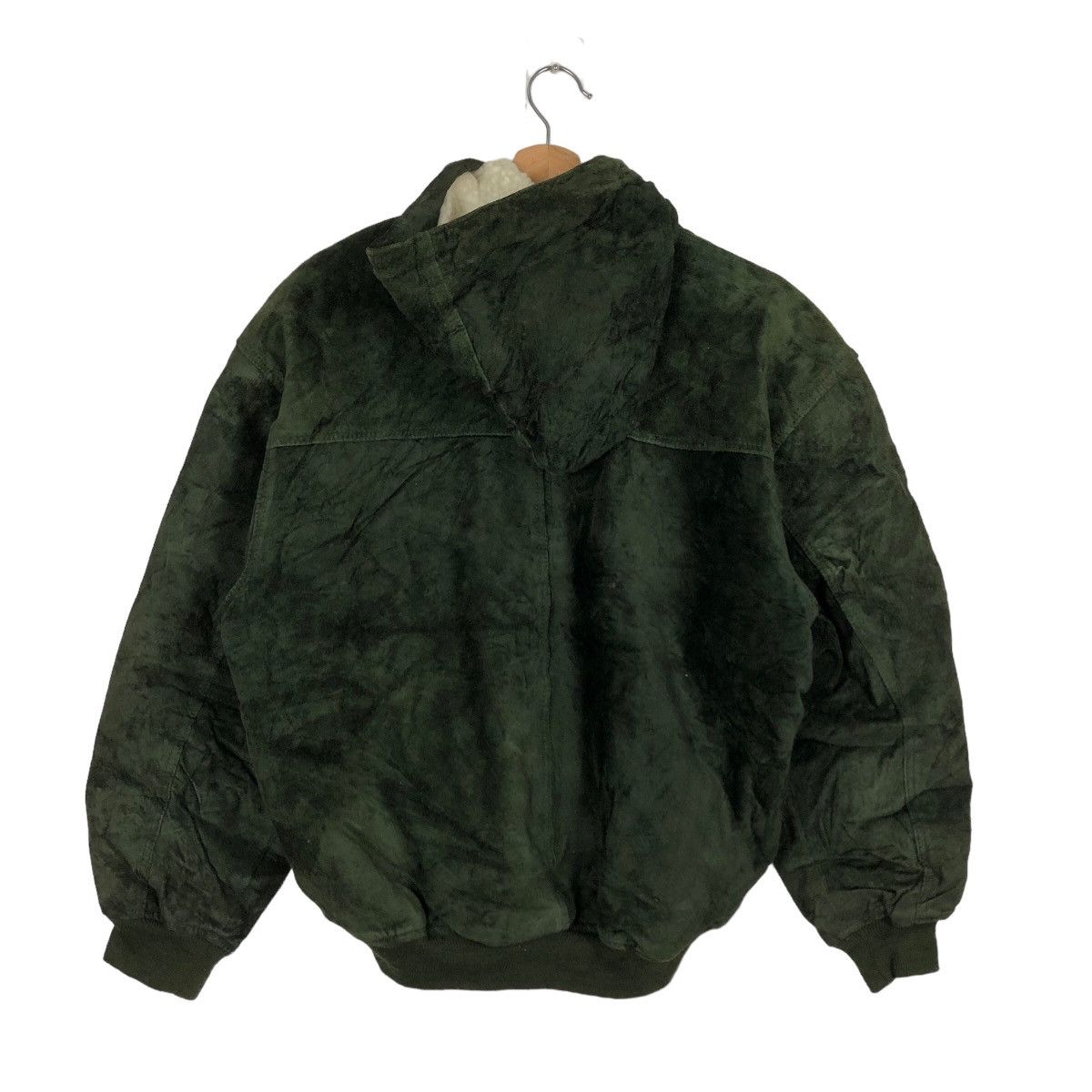 Genuine Leather VINTAGE GENUINE BOMBER JACKET GEMBONY MINK FUR LINING Size US M / EU 48-50 / 2 - 7 Thumbnail