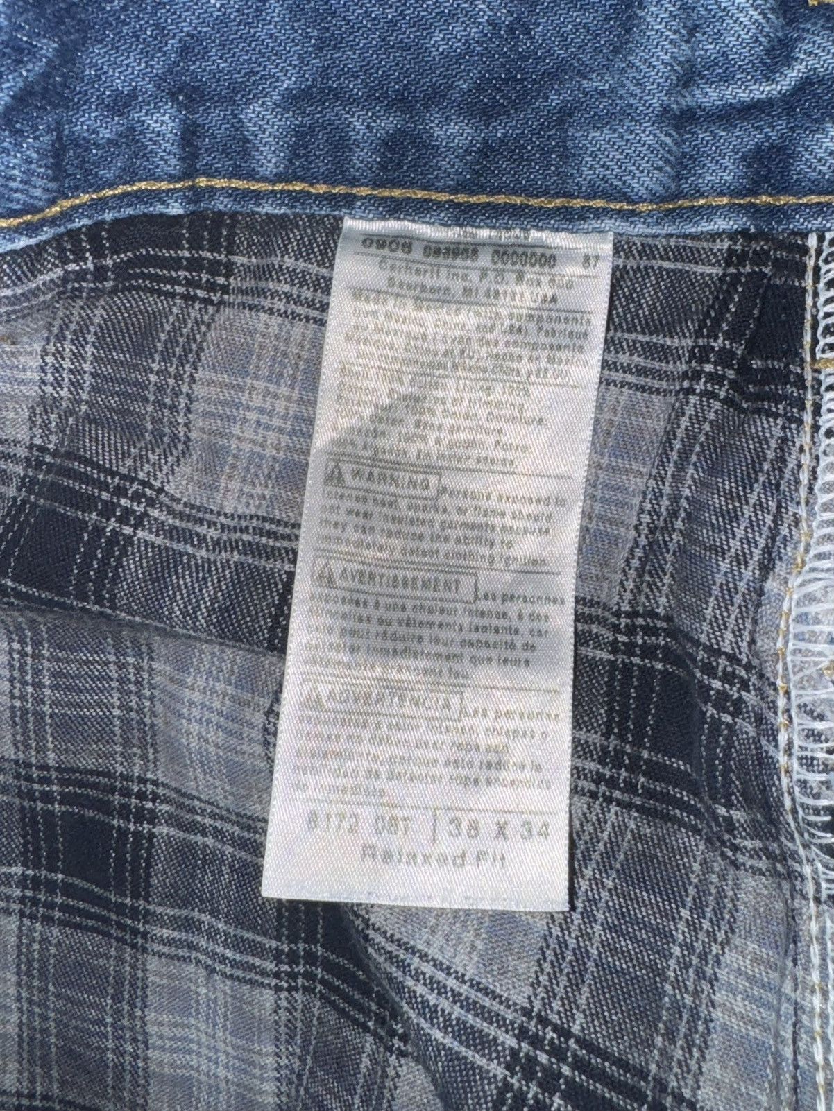 Carhartt Crazy Vintage 90s Carhartt Baggy Jeans Faded Distressed Size US 34 / EU 50 - 8 Thumbnail
