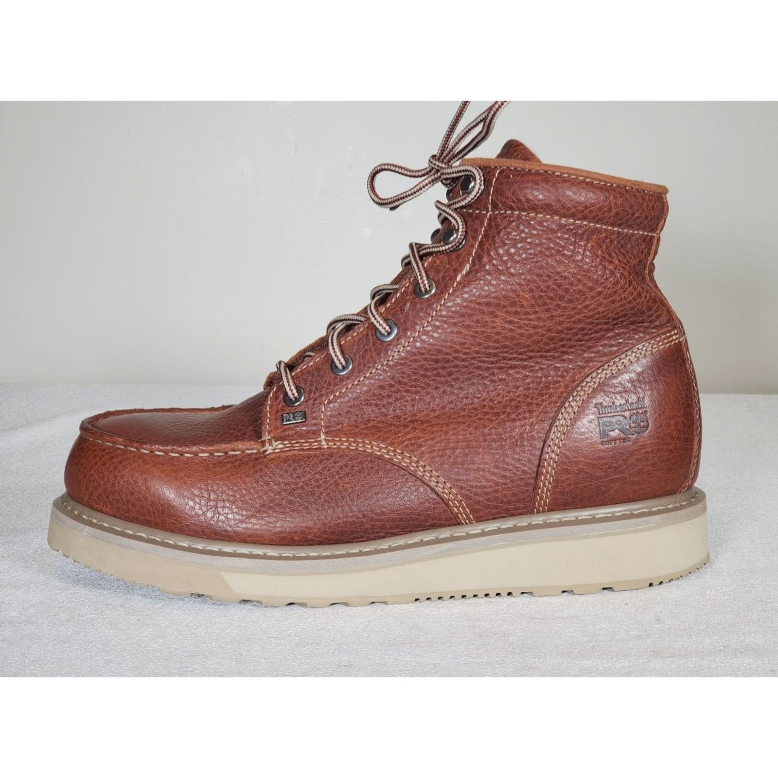 Timberland Timberland PRO Barstow 6" Moc Soft-Toe Wedge Work Boots Brown Leather Men's US 11 M Size US 11 / EU 44 - 5 Thumbnail