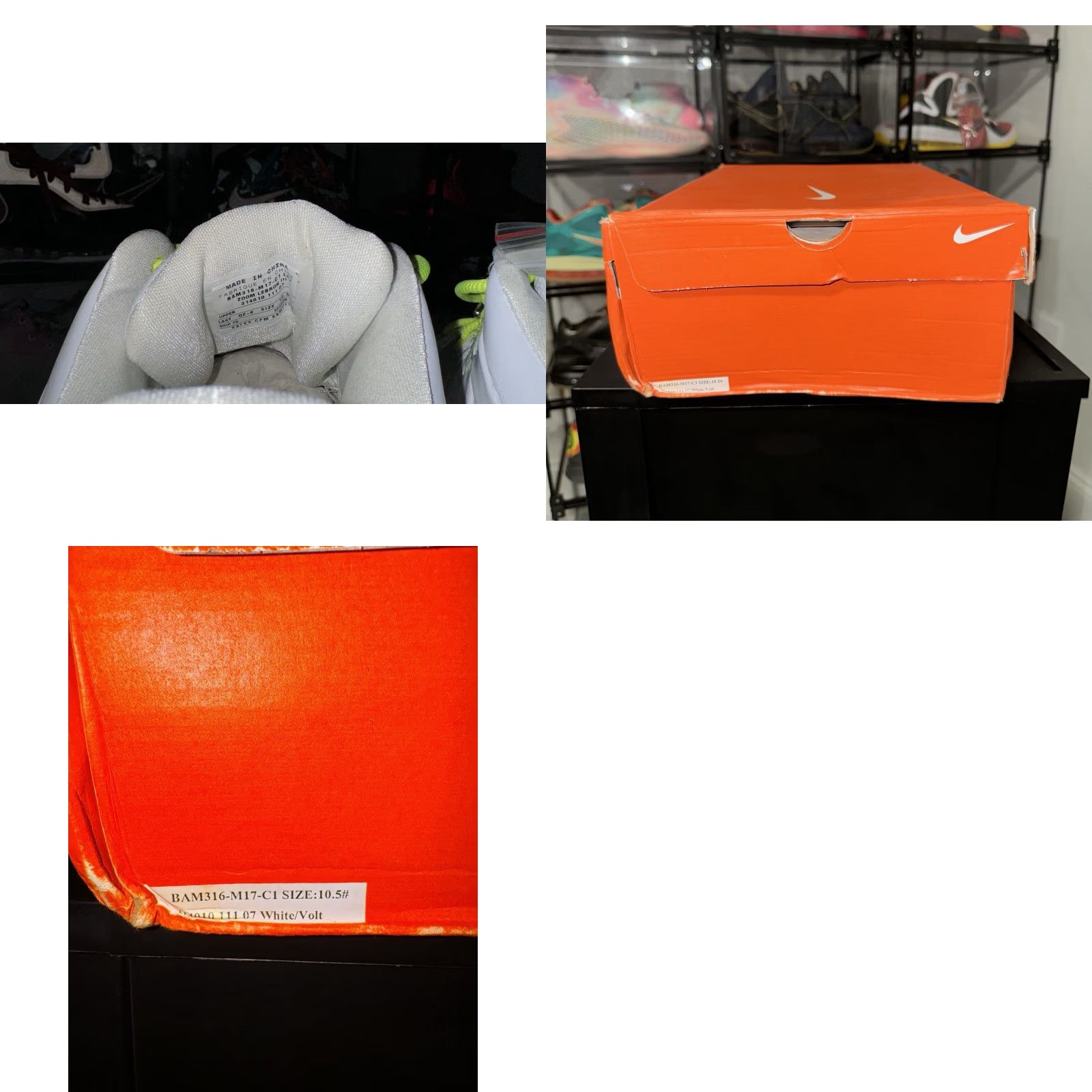 Nike Nike LeBron 3 Four Horsemen White Volt PE Promo Sample Sneaker 10.5 Mens RARE Size US 11 / EU 44 - 9 Thumbnail