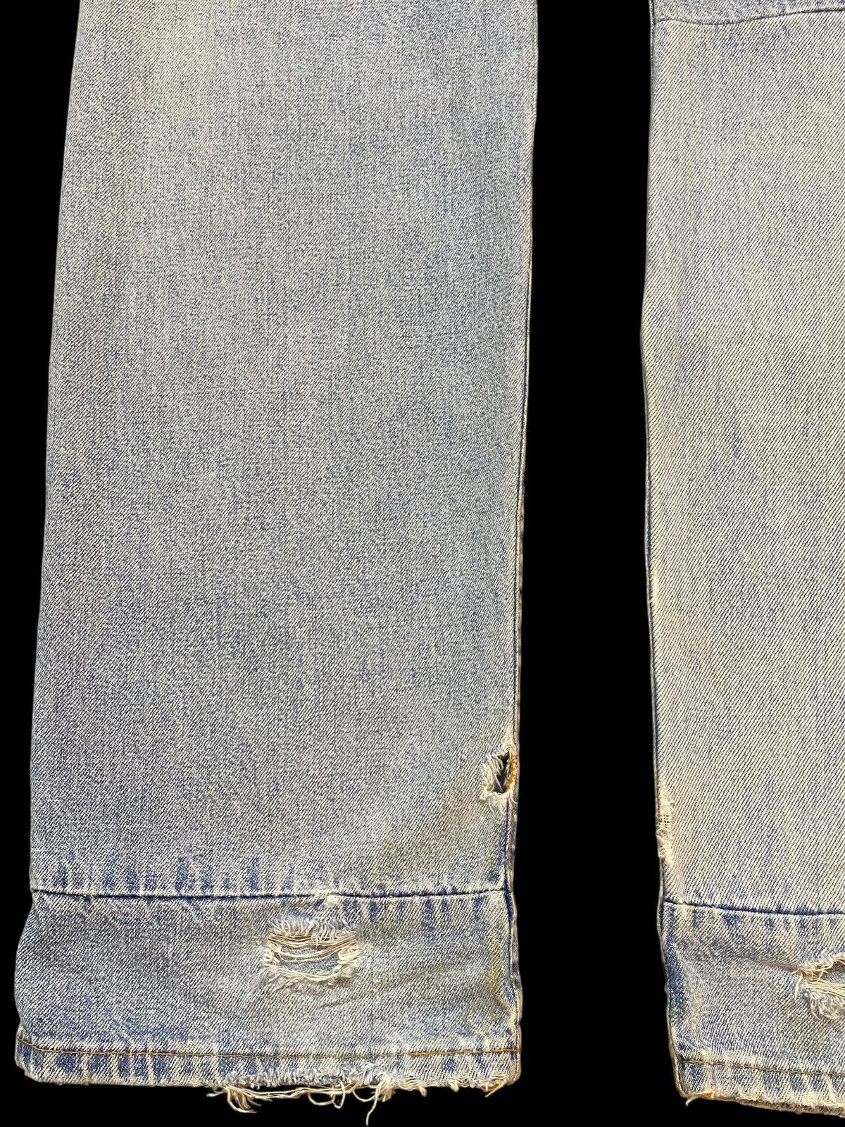 Mason's Vintage Masons by Silver Stone Faded Wash Distressed Jeans Size US 30 / EU 46 - 9 Thumbnail