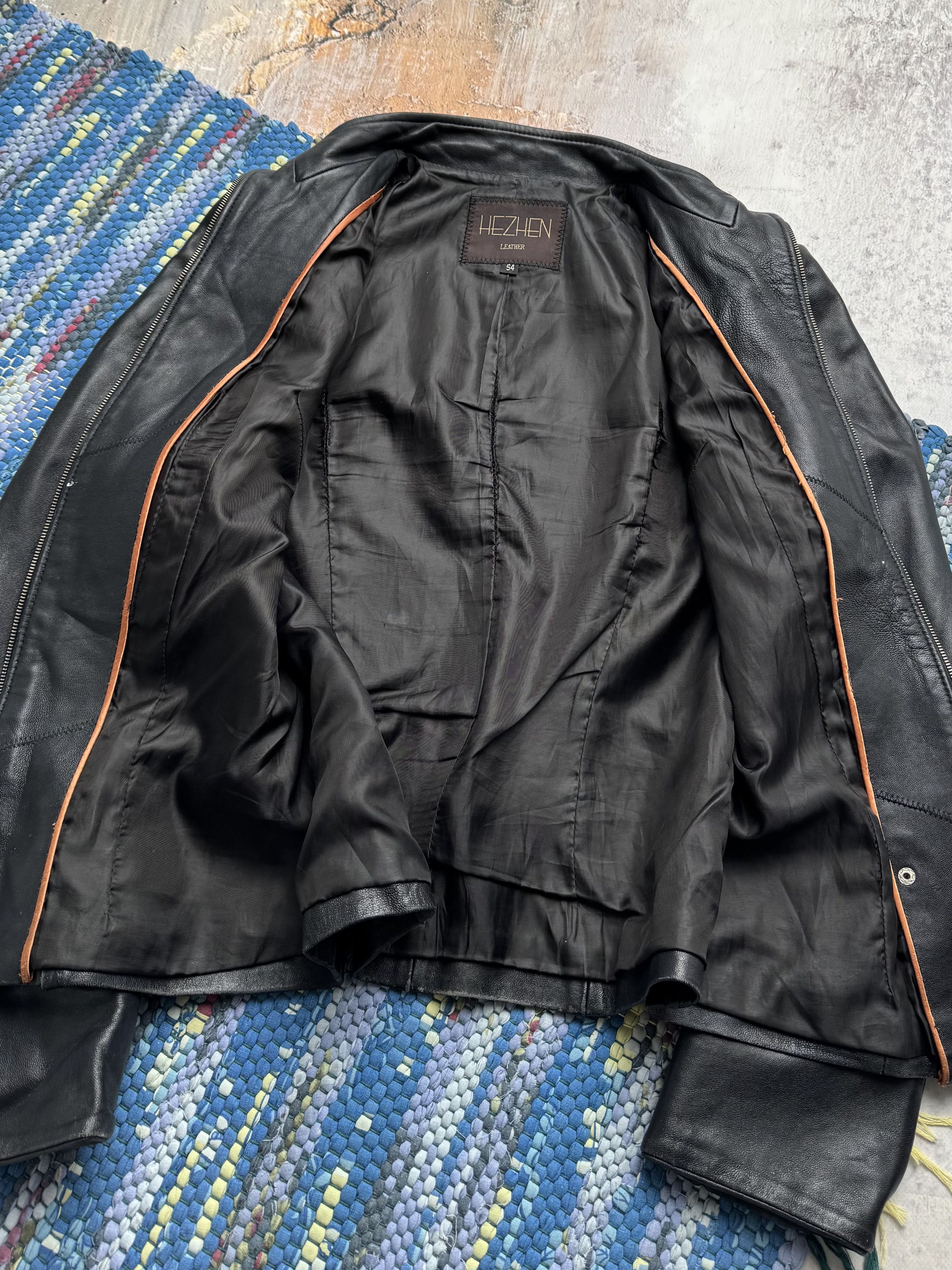 Vintage Vintage Cropped Leather Jacket A8(V8)D15 Size L / US 10 / IT 46 - 7 Thumbnail