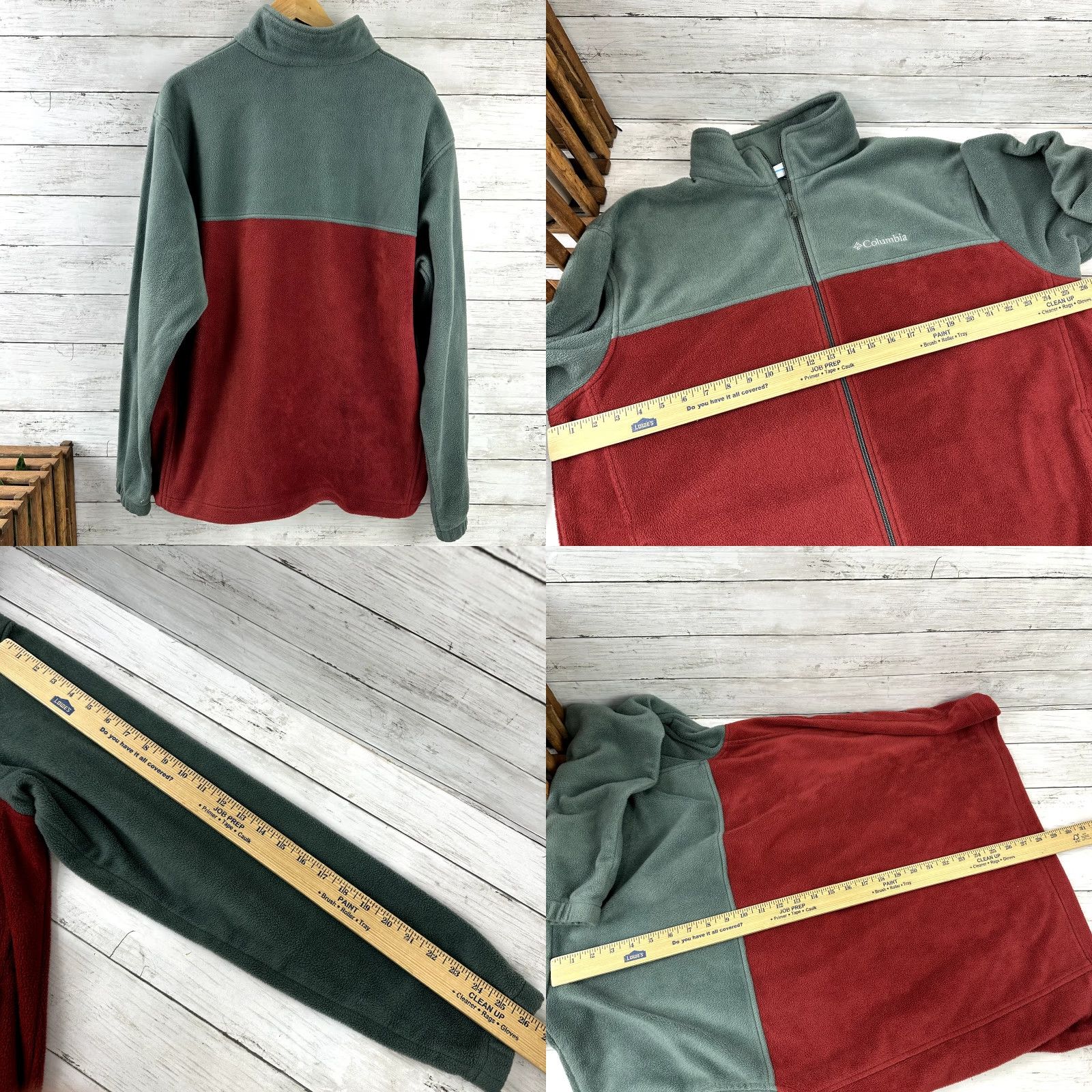 Vintage Columbia Jacket Mens XL Fleece Full Zip Outdoor Casual Red Gray 3-in-1 Stadium Outdoor Mens Jacket Size US XL / EU 56 / 4 - 8 Thumbnail