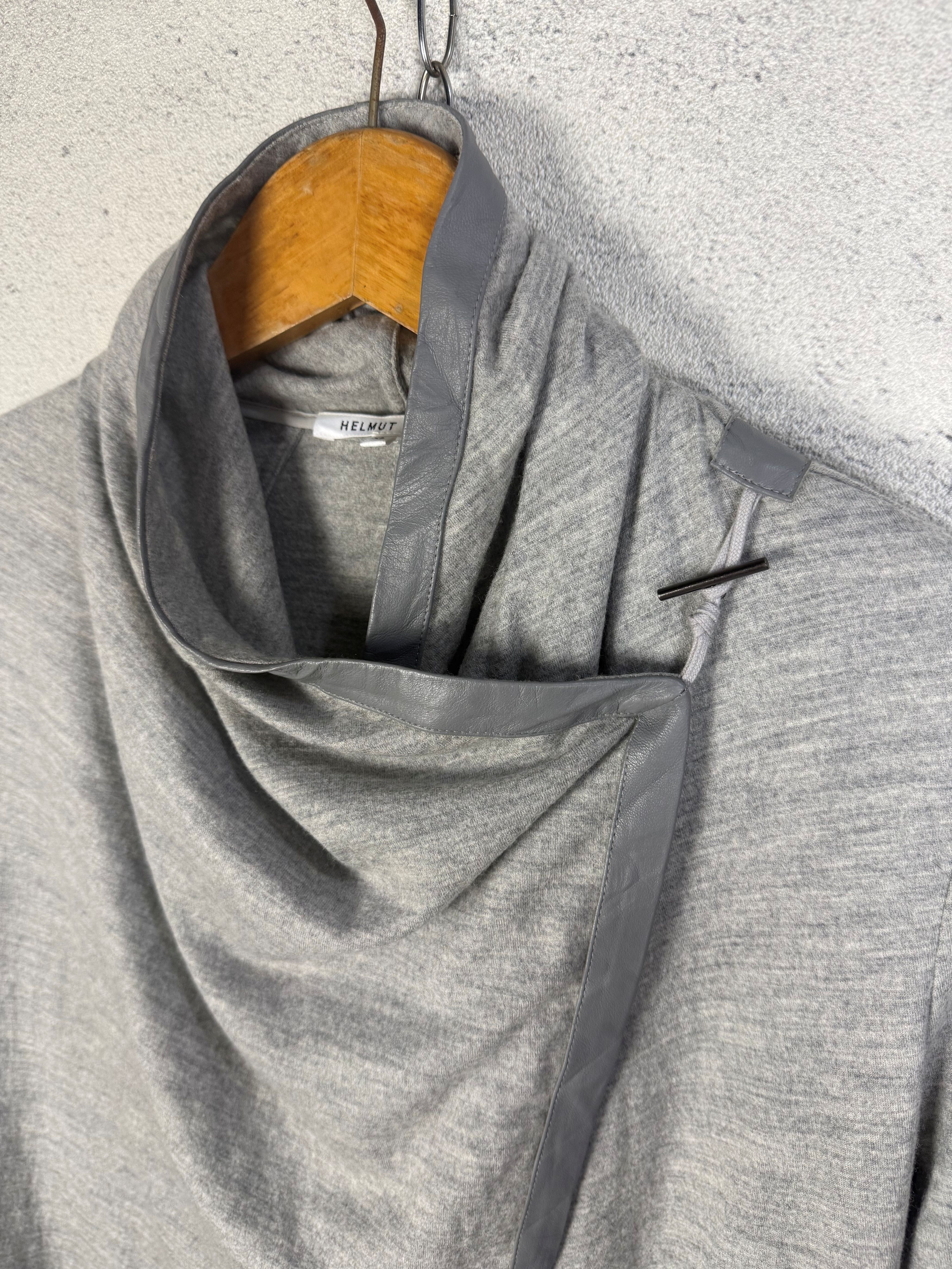 Helmut Lang Helmut Lang Asymmetric Wool Wrap Cardigan Size XS / US 0-2 / IT 36-38 - 3 Thumbnail