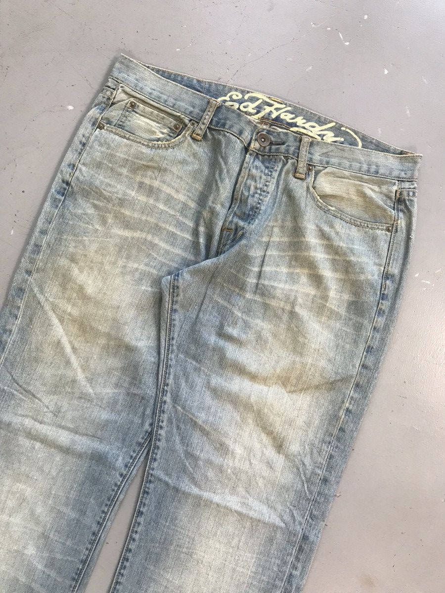 Christian Audigier × Ed Hardy × Vintage Vintage Edhardy SpellOut printed snake 🐍 embroidered denim Size US 36 / EU 52 - 3 Thumbnail