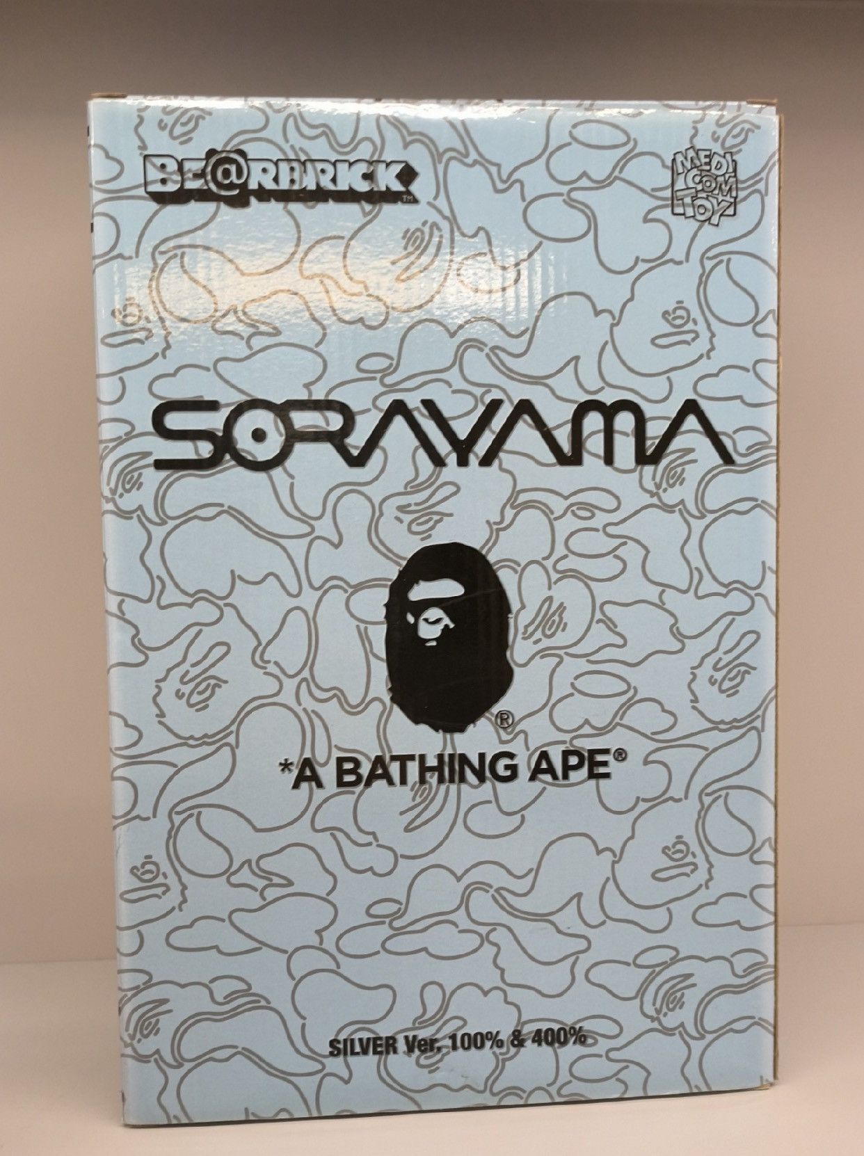 Japanese Brand × Medicom Toy Bearbrick Bape Sorayama Camo Shark 100% & 400% Set silver Size ONE SIZE - 4 Thumbnail