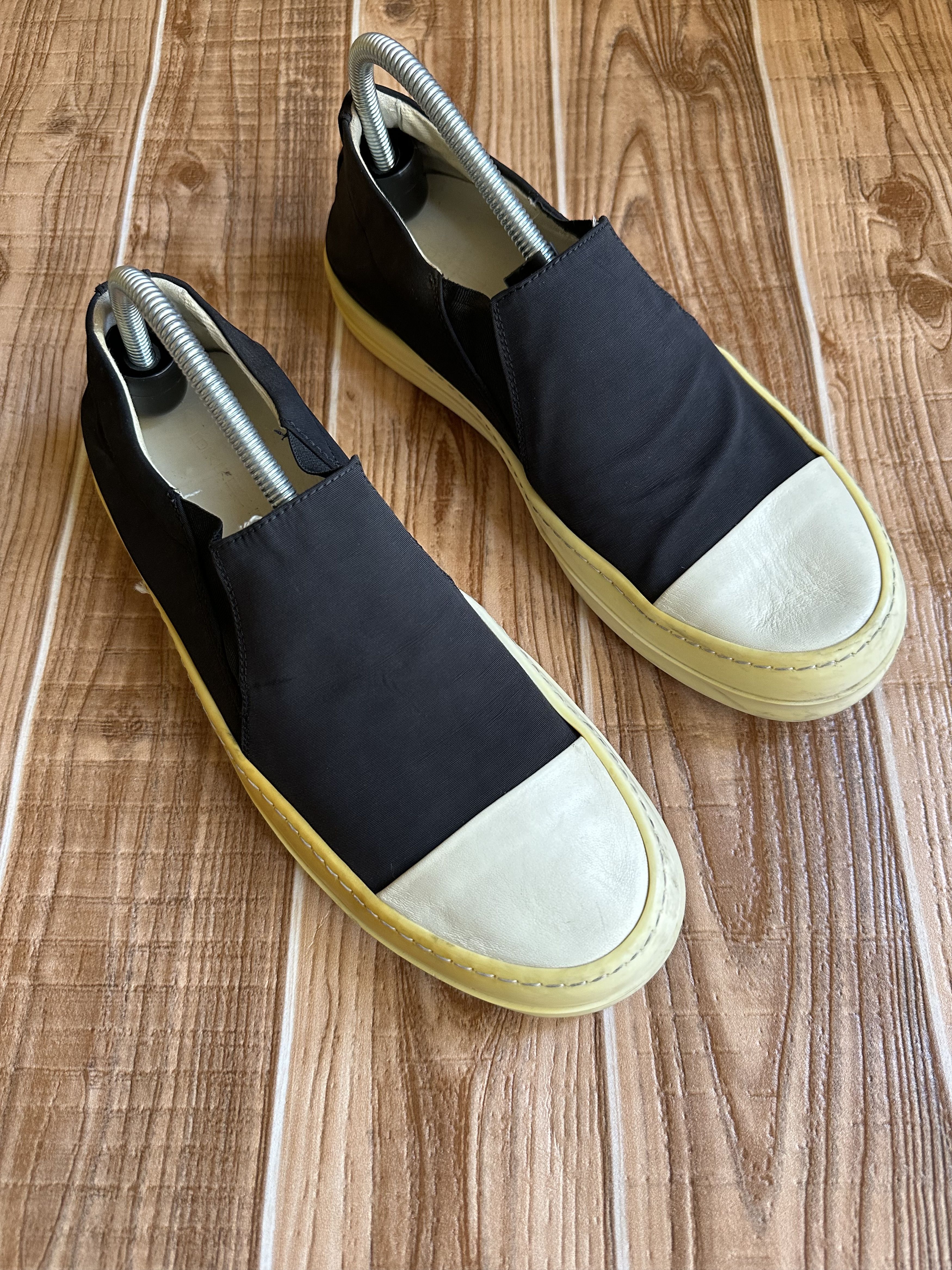 Rick Owens Rick Owens Drkshdw Slip on Boat SNeakers black Milk Size US 10 / EU 43 - 3 Thumbnail