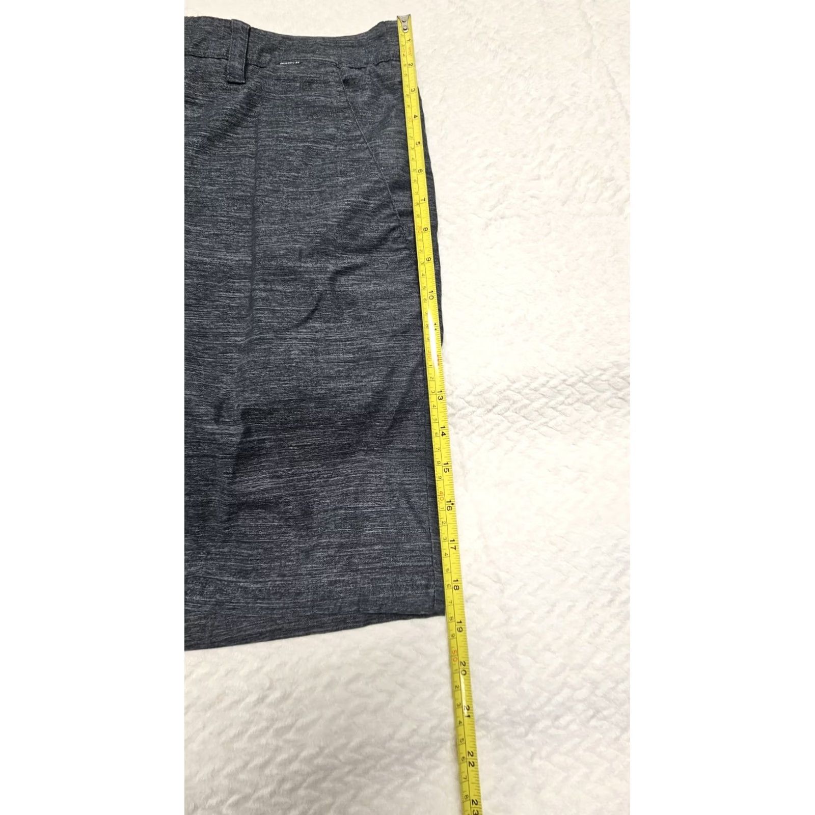 Hurley Hurley Men’s Hybrid Walk Shorts Charcoal Gray Chino Zip Pockets 34 Regular 4-Way Stretch Water Repellent Comfort Waistband Size US 36 / EU 52 - 6 Thumbnail