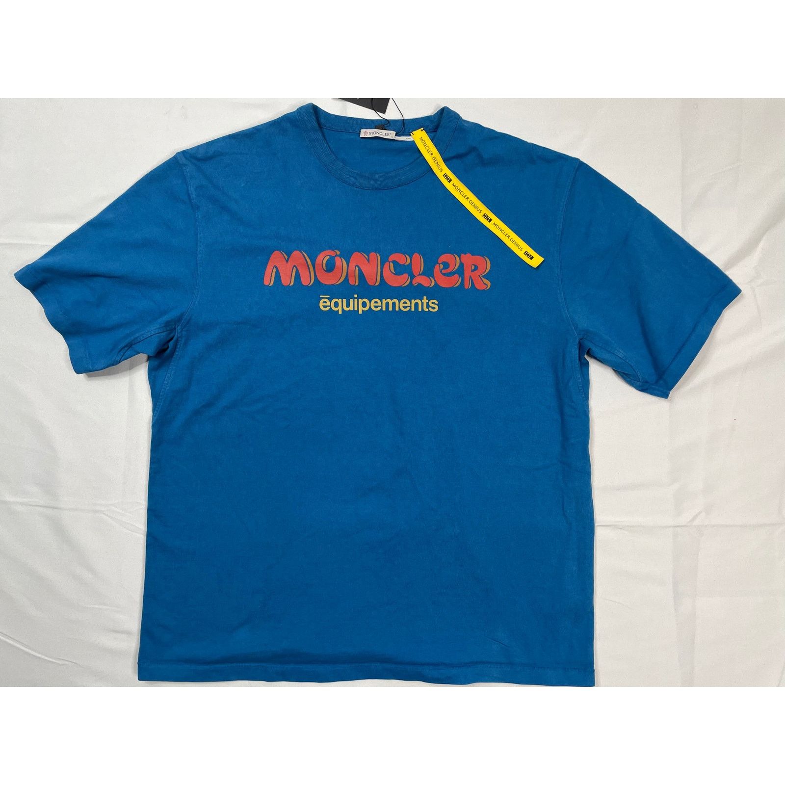 image of Moncler he Tee Blue Medium, Men's