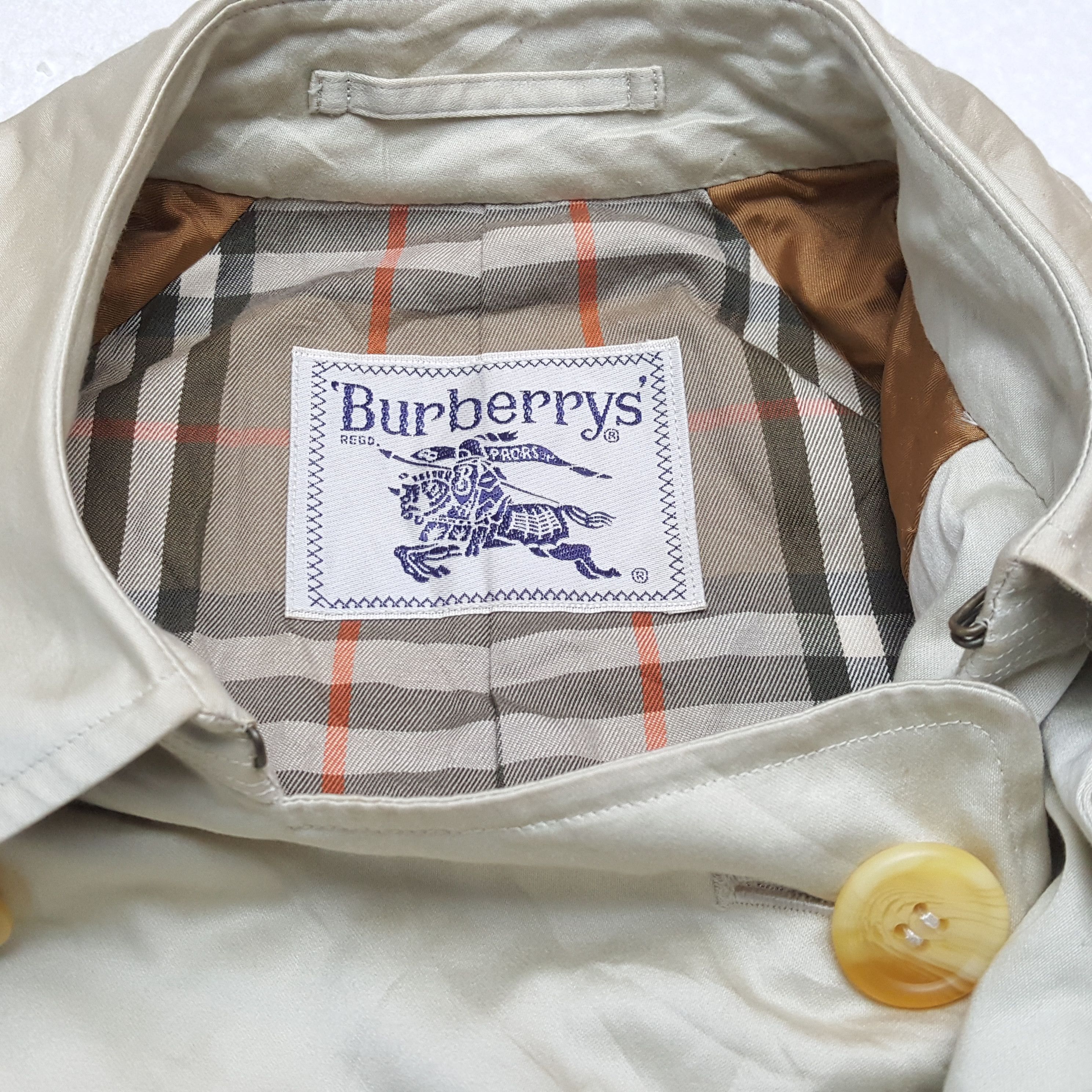 Vintage Burberry's Fashion Brand Style Trench Coat Jacket