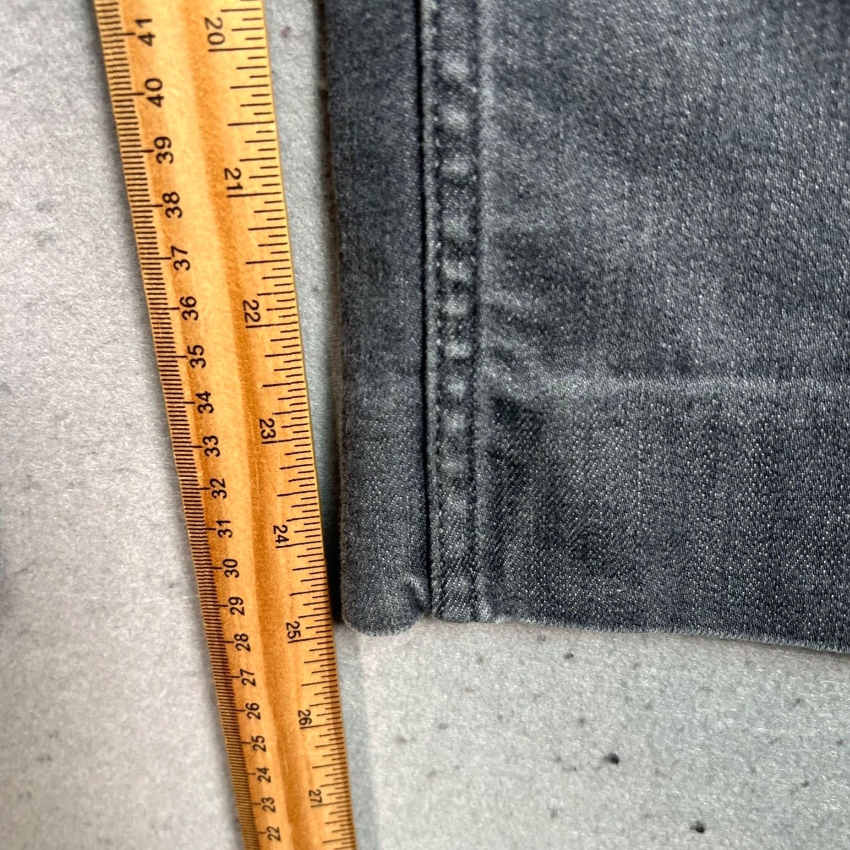Zara Zara Womens Jeans Gray Size 6 Cotton Denim Blend Straight Leg High Rise Slim Inseam 26 in Regular Size 28" / US 6 / IT 42 - 7 Thumbnail
