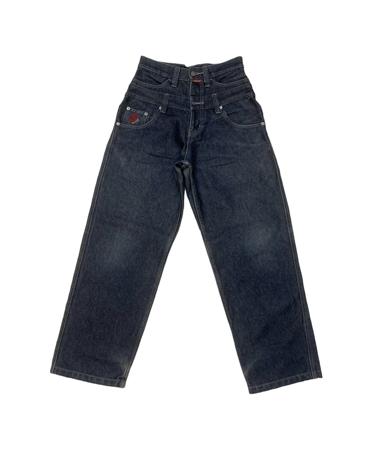 JNCO PJ’s SURF BAGGY DOUBLE WAIST DENIM Size US 27 - 2 Thumbnail