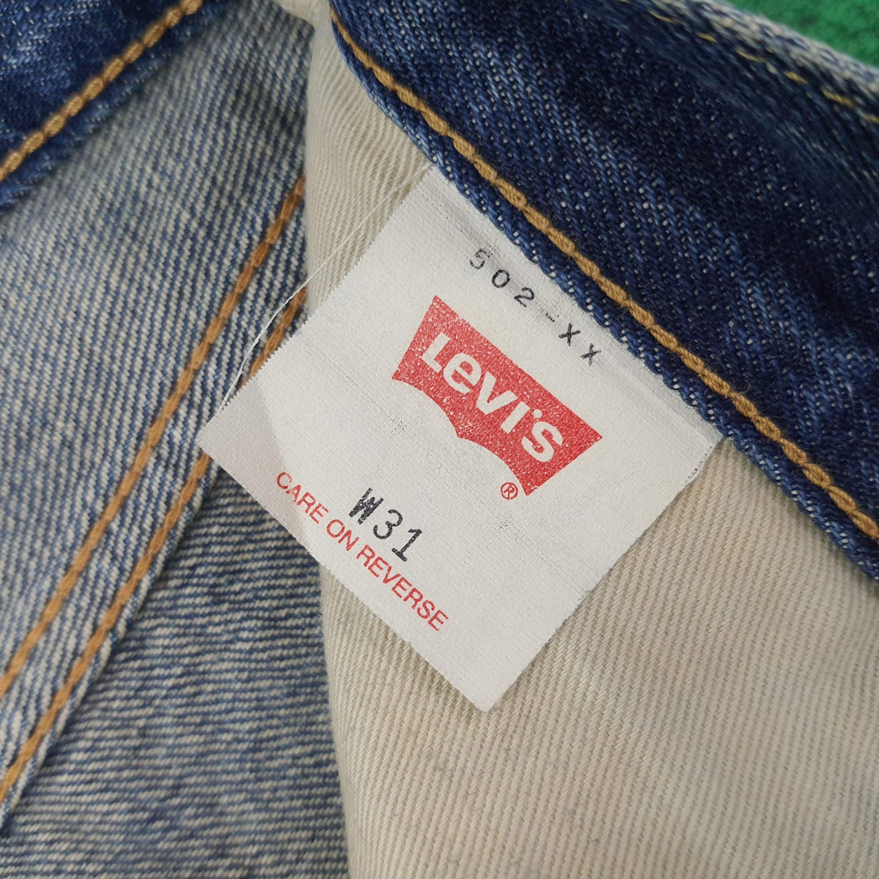 Levi's Vintage Levi's 502 Selvedge Distressed Jeans C258N13 Size US 29 - 8 Thumbnail