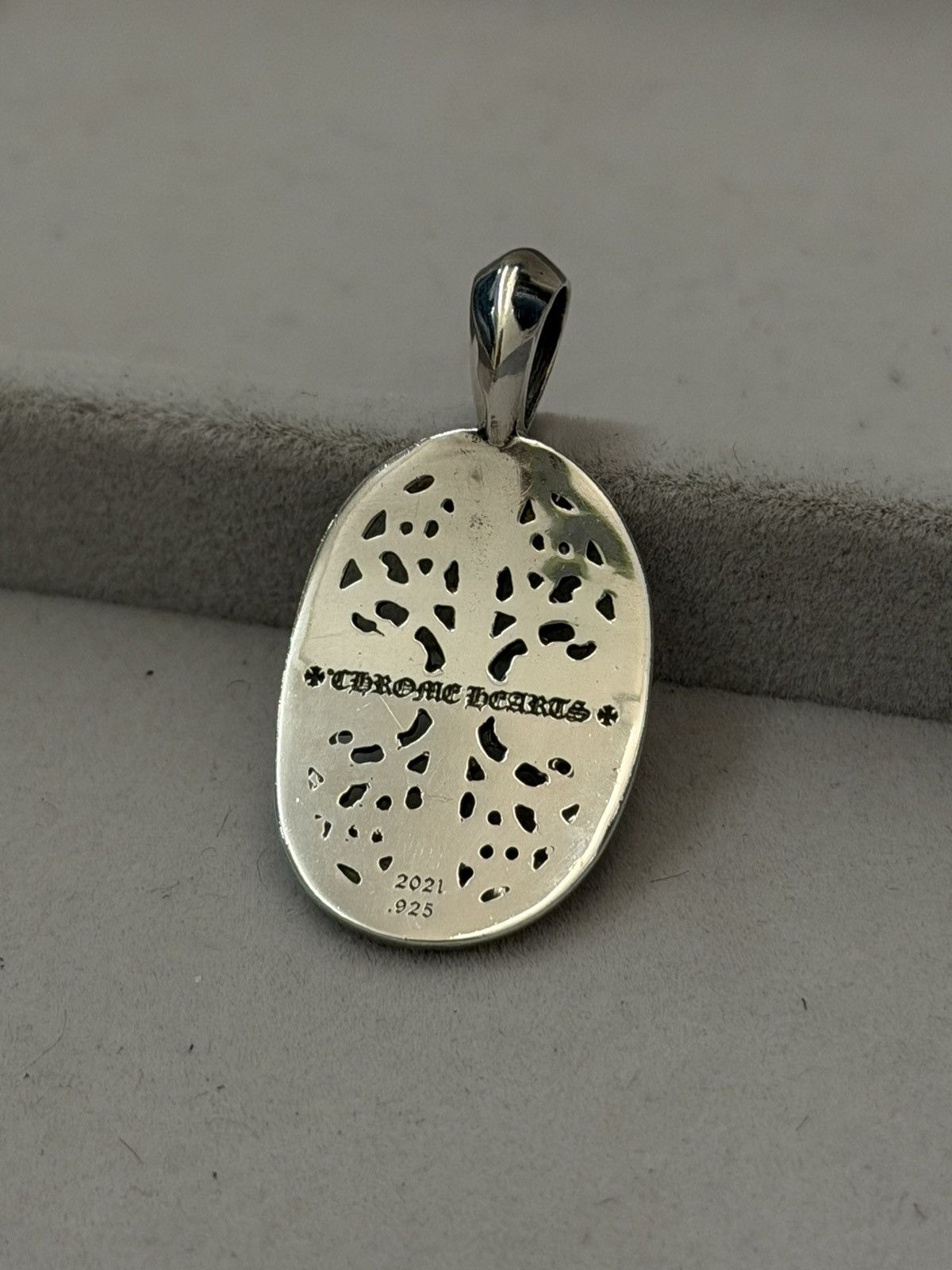 Chrome Hearts Chrome Hearts Classic Oval Diamond Pave Pendant Size ONE SIZE - 11 Thumbnail