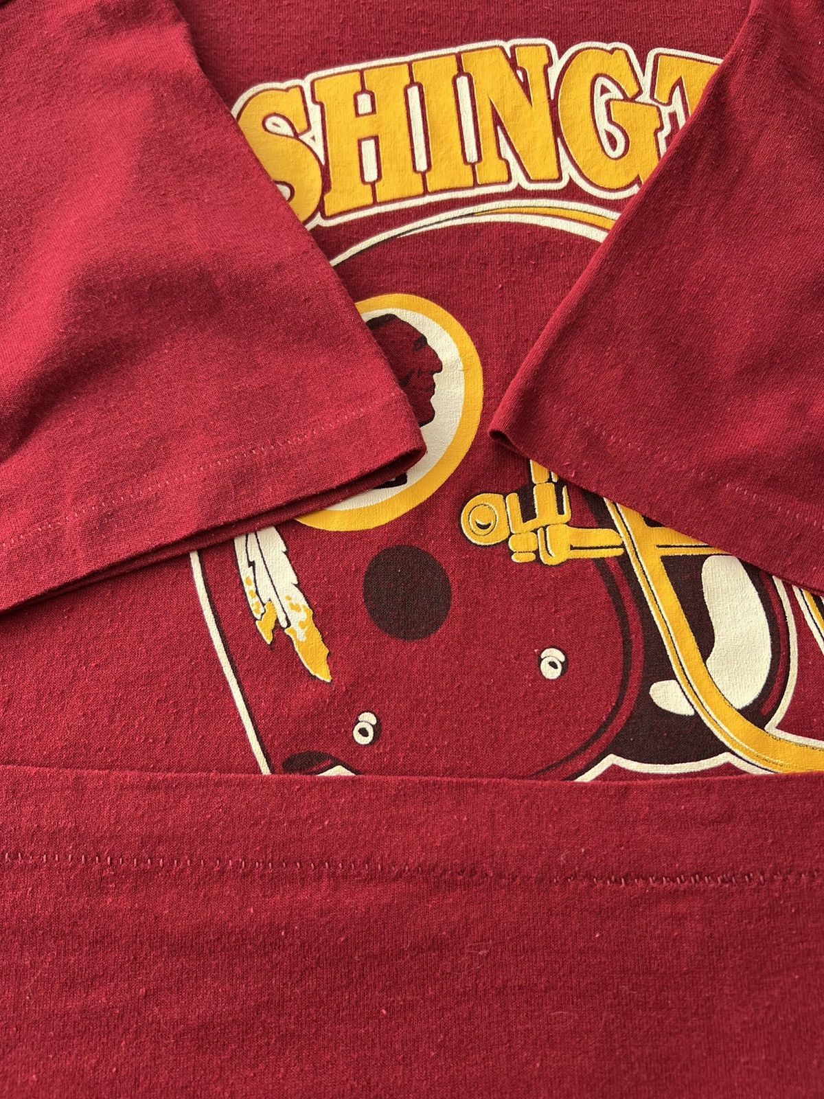 NFL Vintage 90s Washington Redskins NFL Football Trench T-shirt Size US L / EU 52-54 / 3 - 8 Thumbnail