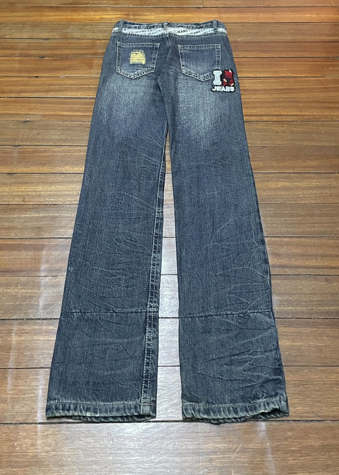 14th Addiction Rare Vintage Japanese Brand I-Jeans Ripped Jeans 2000s Size US 31 - 2 Thumbnail