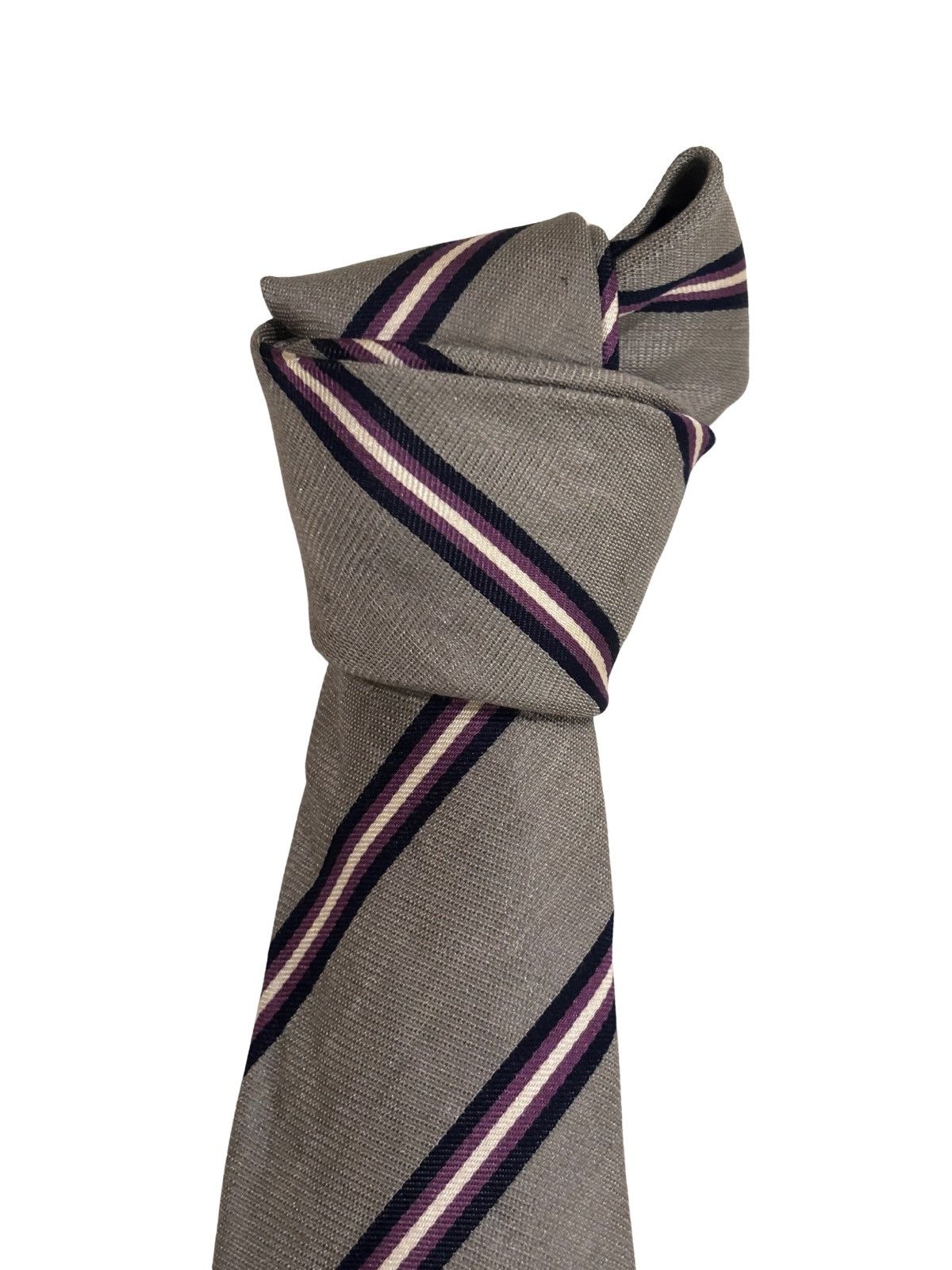 Banana Republic Gray striped necktie.ma0211 Size ONE SIZE - 4 Thumbnail