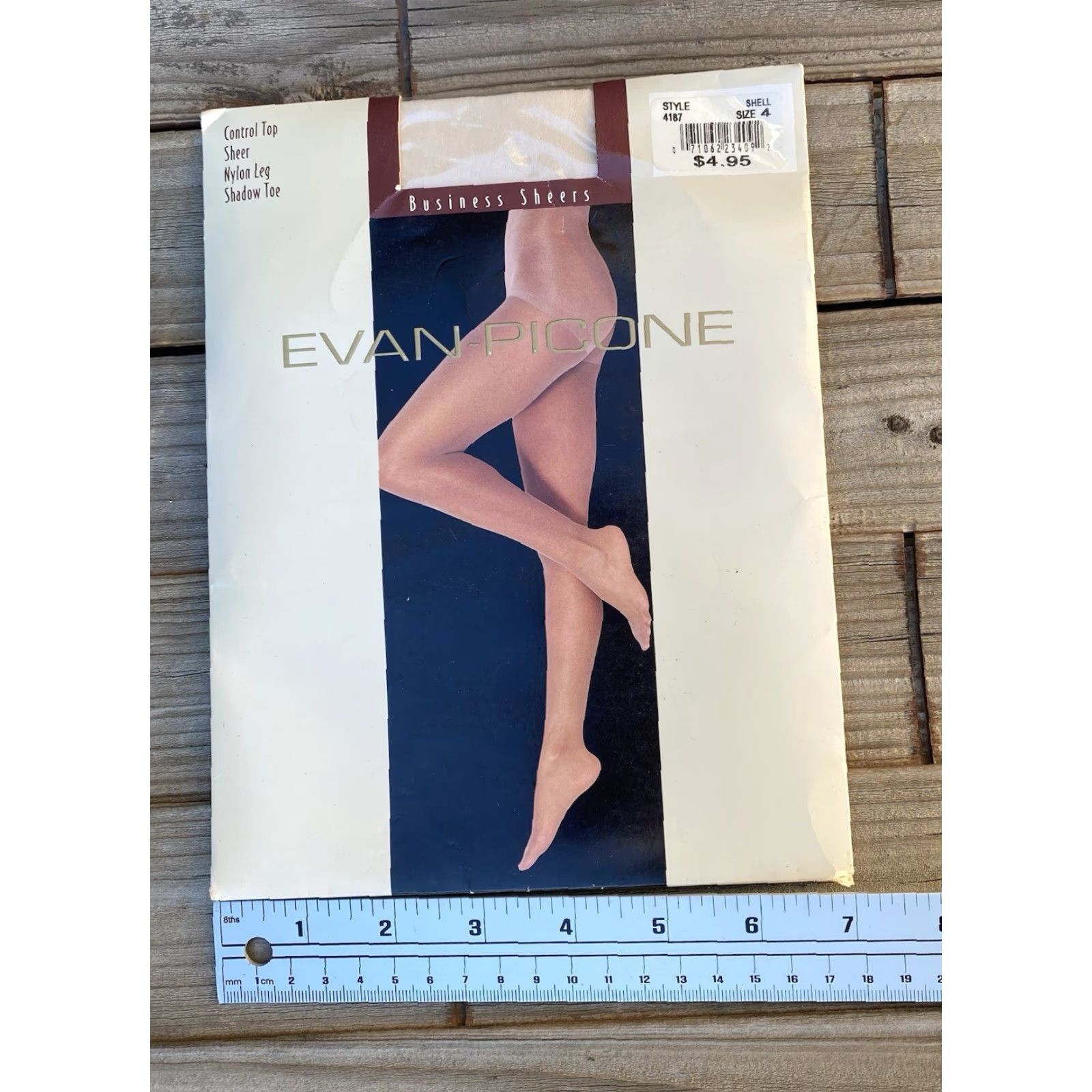 Evan Picone VINTAGE Evan-Picone Business Sheers Pantyhose Shell Size 4 Control Top Nylon Women Size S / US 4 / IT 40 - 8 Thumbnail
