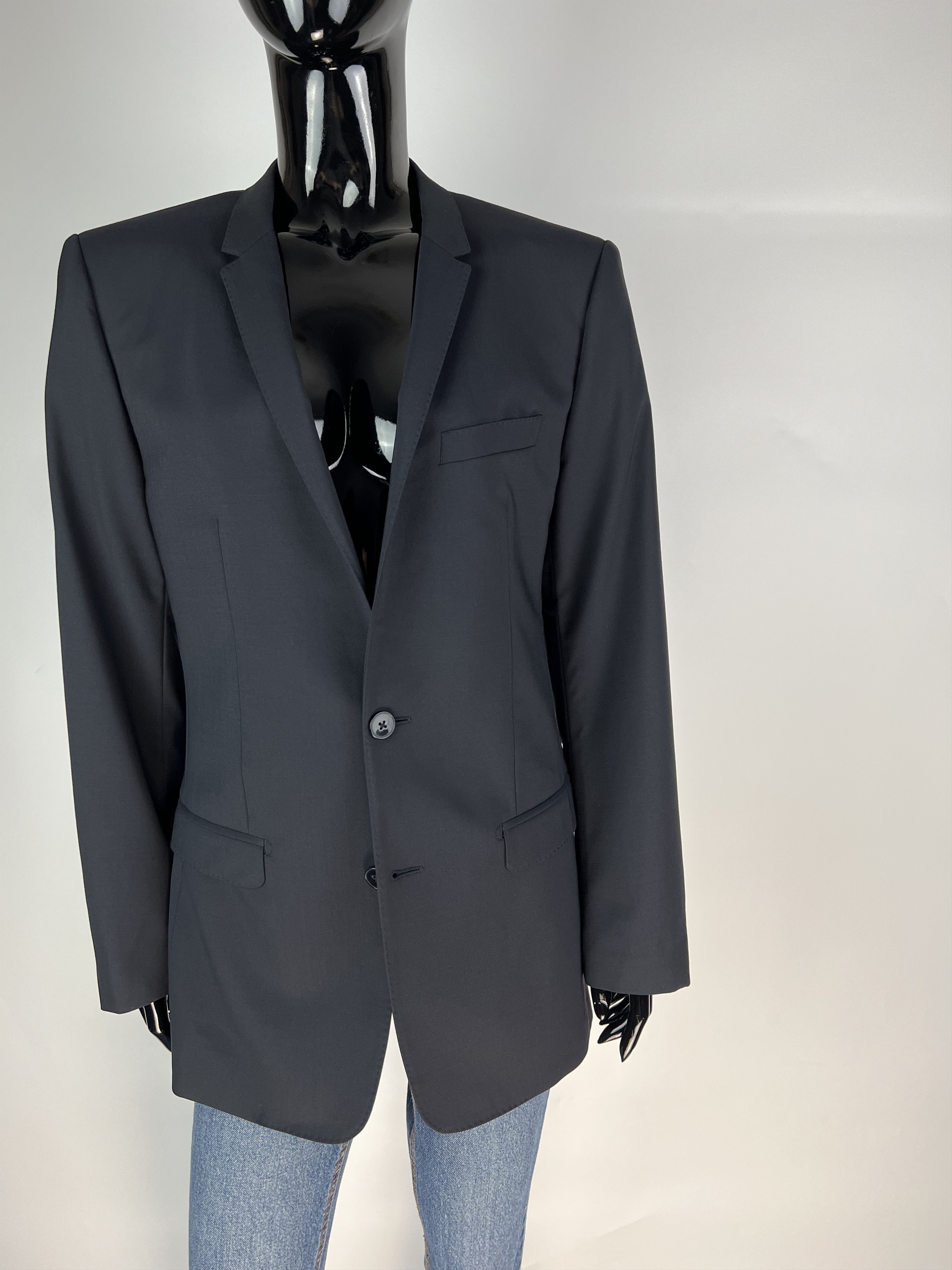 Dolce & Gabbana Dolce & Gabbana Gold Navy Blue Wool Blazer Jacket Size IT44 Size M / US 6-8 / IT 42-44 - 4 Thumbnail
