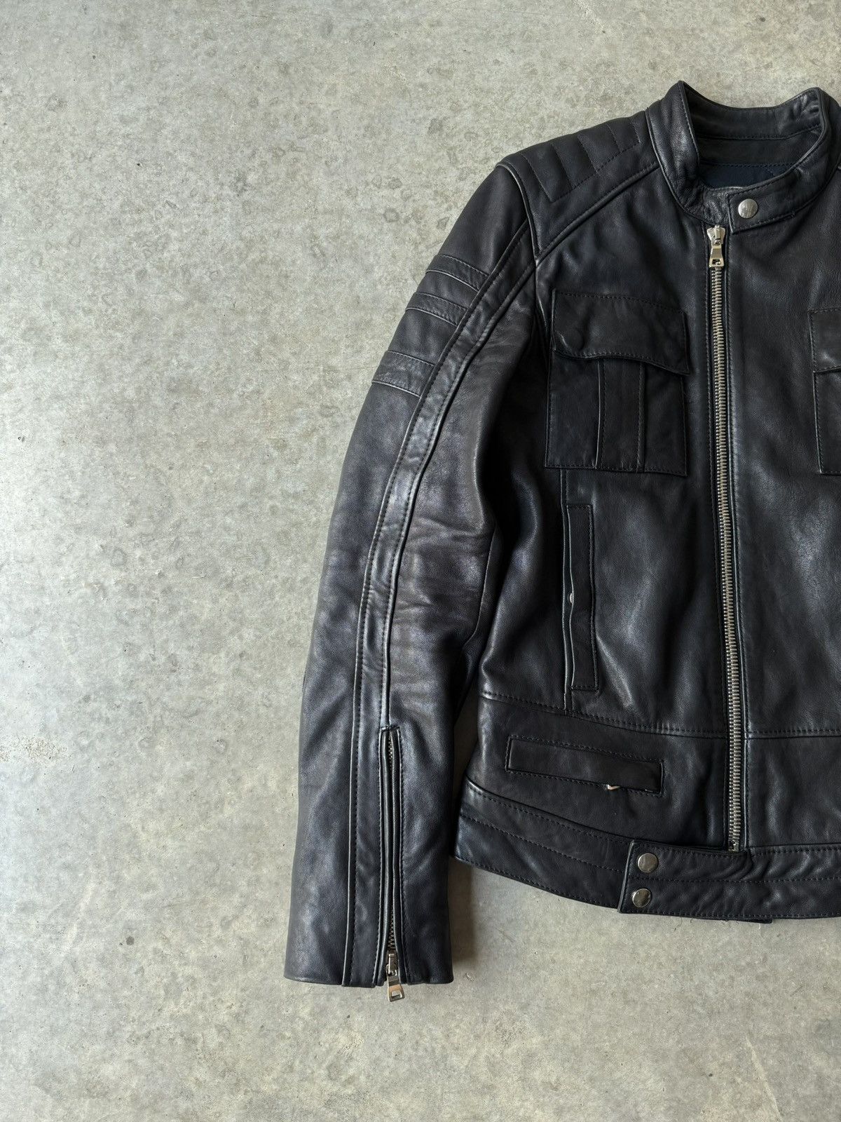 Balmain Balmain FW12 Leather Moto Jacket Size US M / EU 48-50 / 2 - 4 Thumbnail