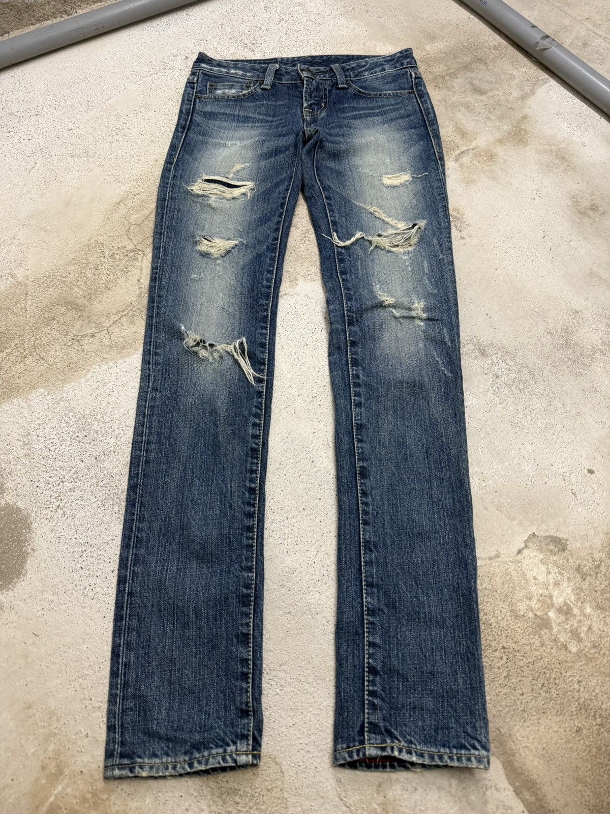 MOUSSY Moussy Vintage Distressed Skinny Denim Pants Size 23" - 1 Thumbnail