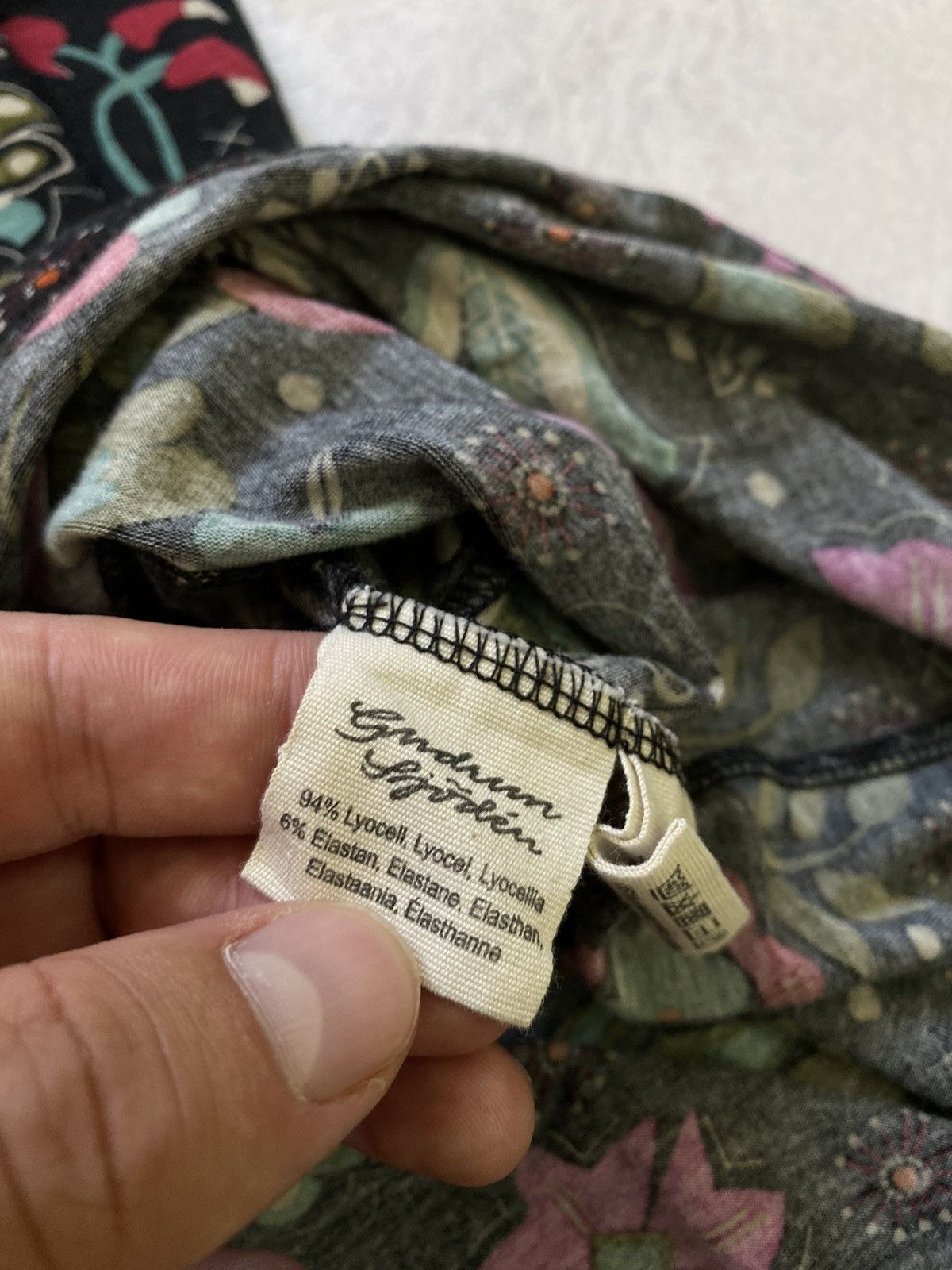Gudrun Sjoden Gudrun Sjoden Multicolor Floral Long Sleeve Midi Dress Size XL / US 12-14 / IT 48-50 - 10 Thumbnail
