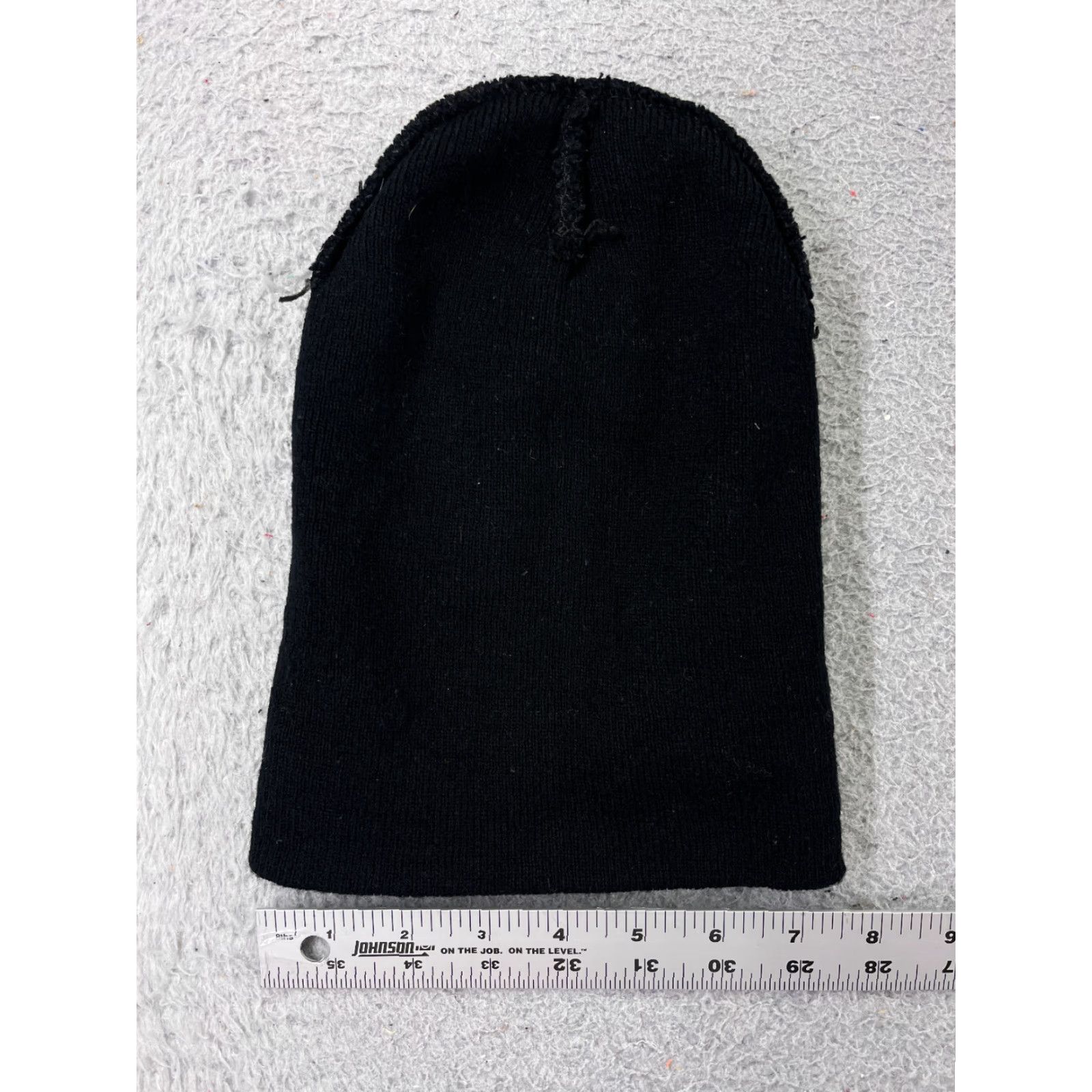 Vintage Black Knit Beanie Hat Adult One Size Lightweight Acrylic Snow Ski Outdoor Unisex Size ONE SIZE - 3 Thumbnail