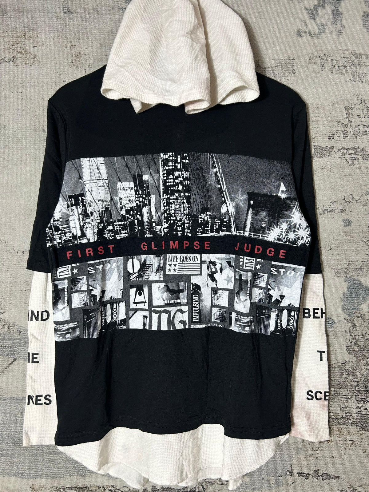If Six Was Nine Japan Gothic Poem Double Layer Hoodie Rock Punk Style Size US L / EU 52-54 / 3 - 2 Thumbnail