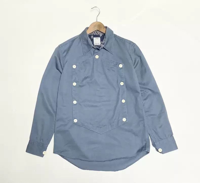 image of Visvim Bandana Shirt in Blue, Men's (Size Small)